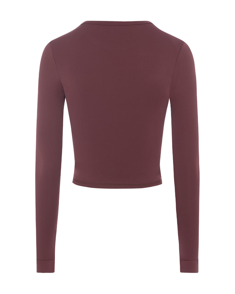 Emery - Fitted Crew Neck Long Sleeve Top