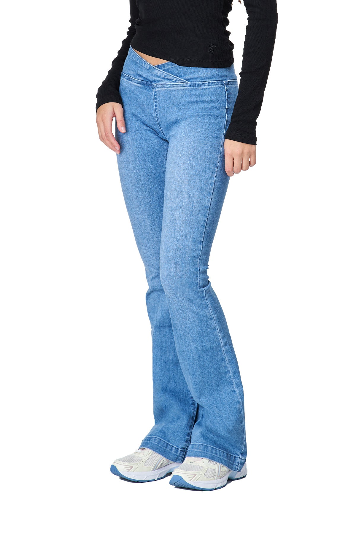 Kyra - Flared Jeans with Crossover Waistband