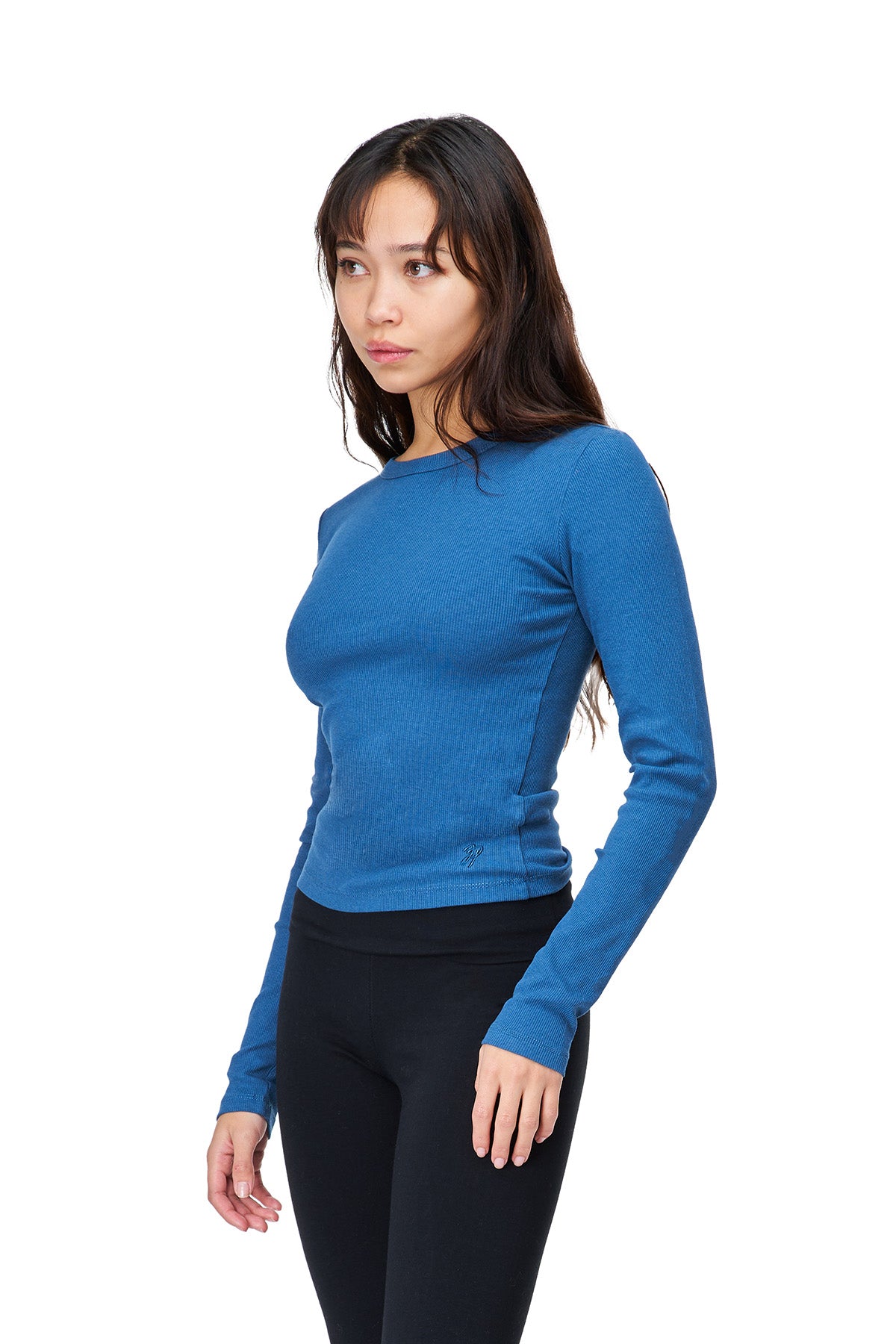 Minna - Long Sleeve Crew Neck Crop Top
