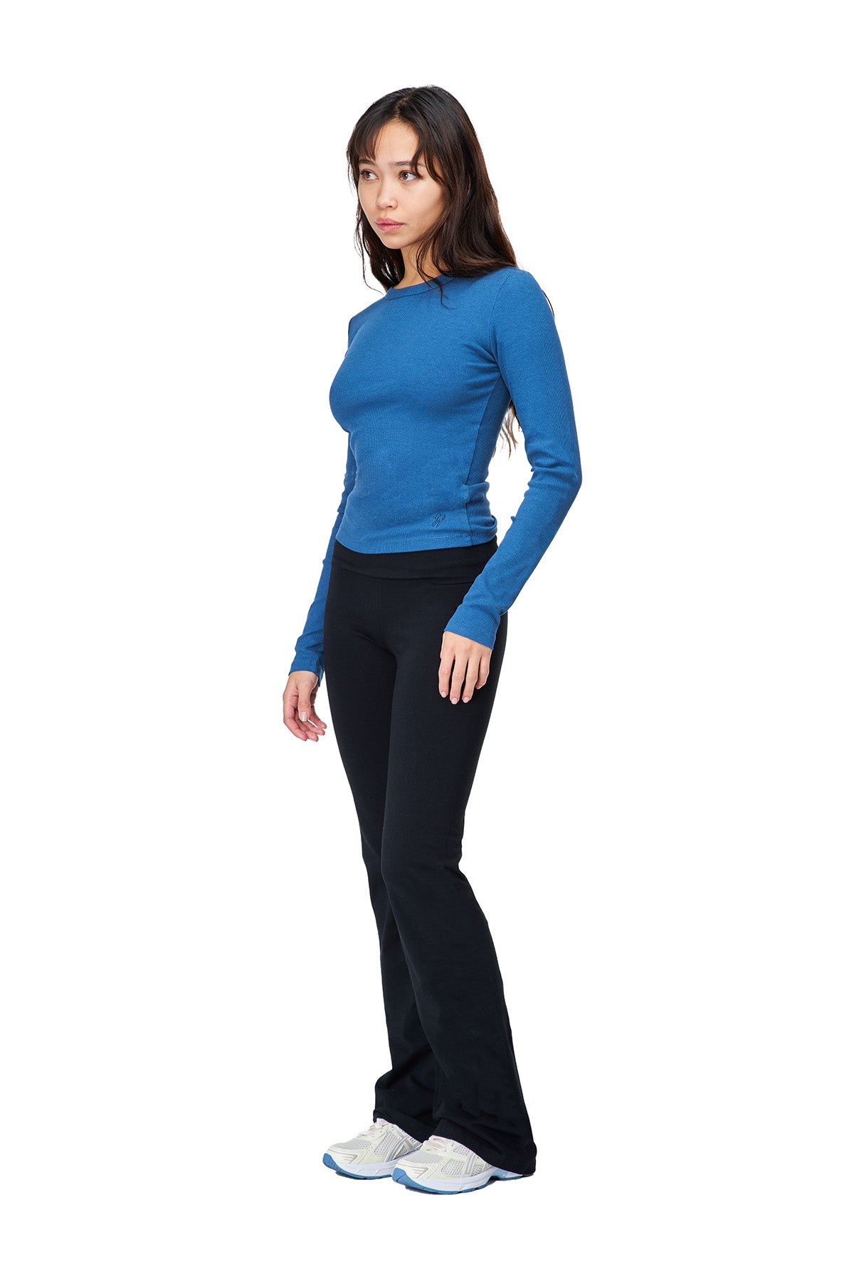 Minna - Long Sleeve Crew Neck Crop Top