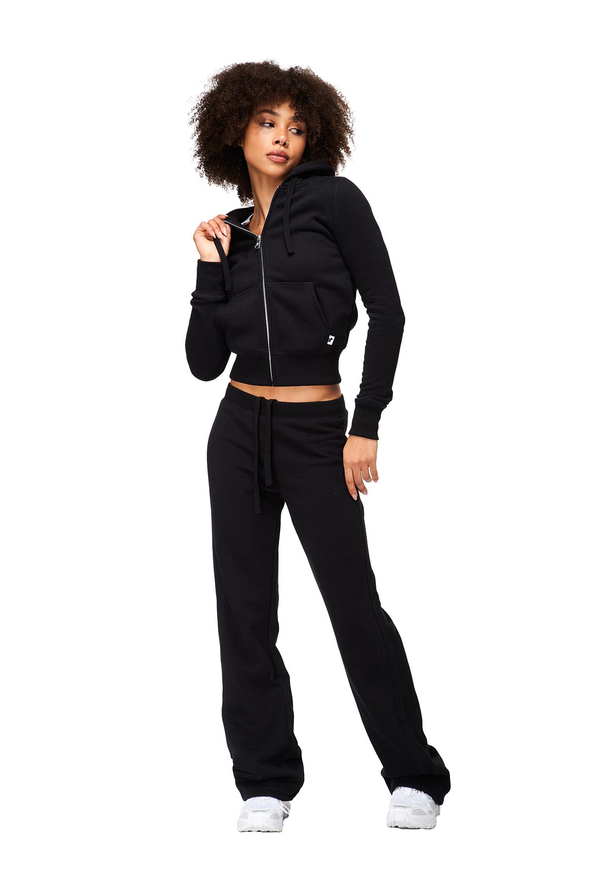 Nora - Fitted Wide Leg Sweatpant