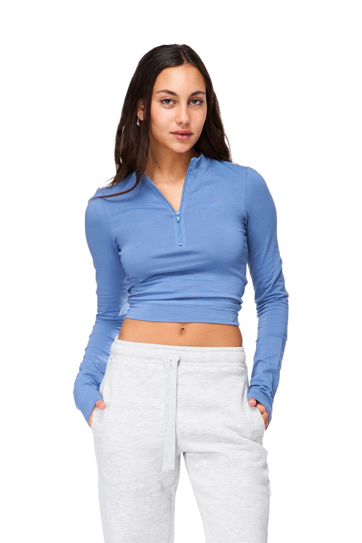 Petra - Crew Neck Long Sleeve with Zipper