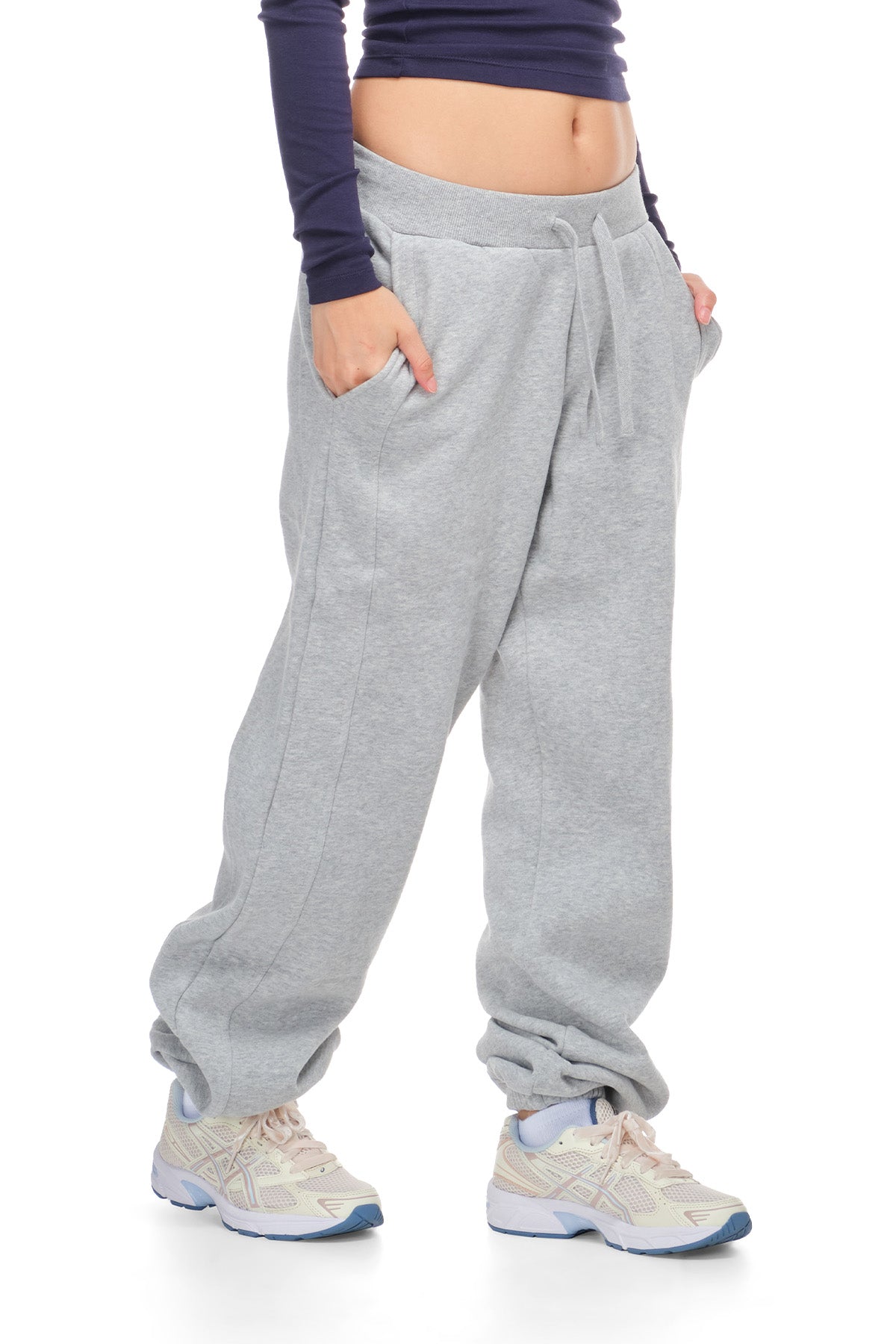 Gloria Relaxed Sweatpants Grey Mix M