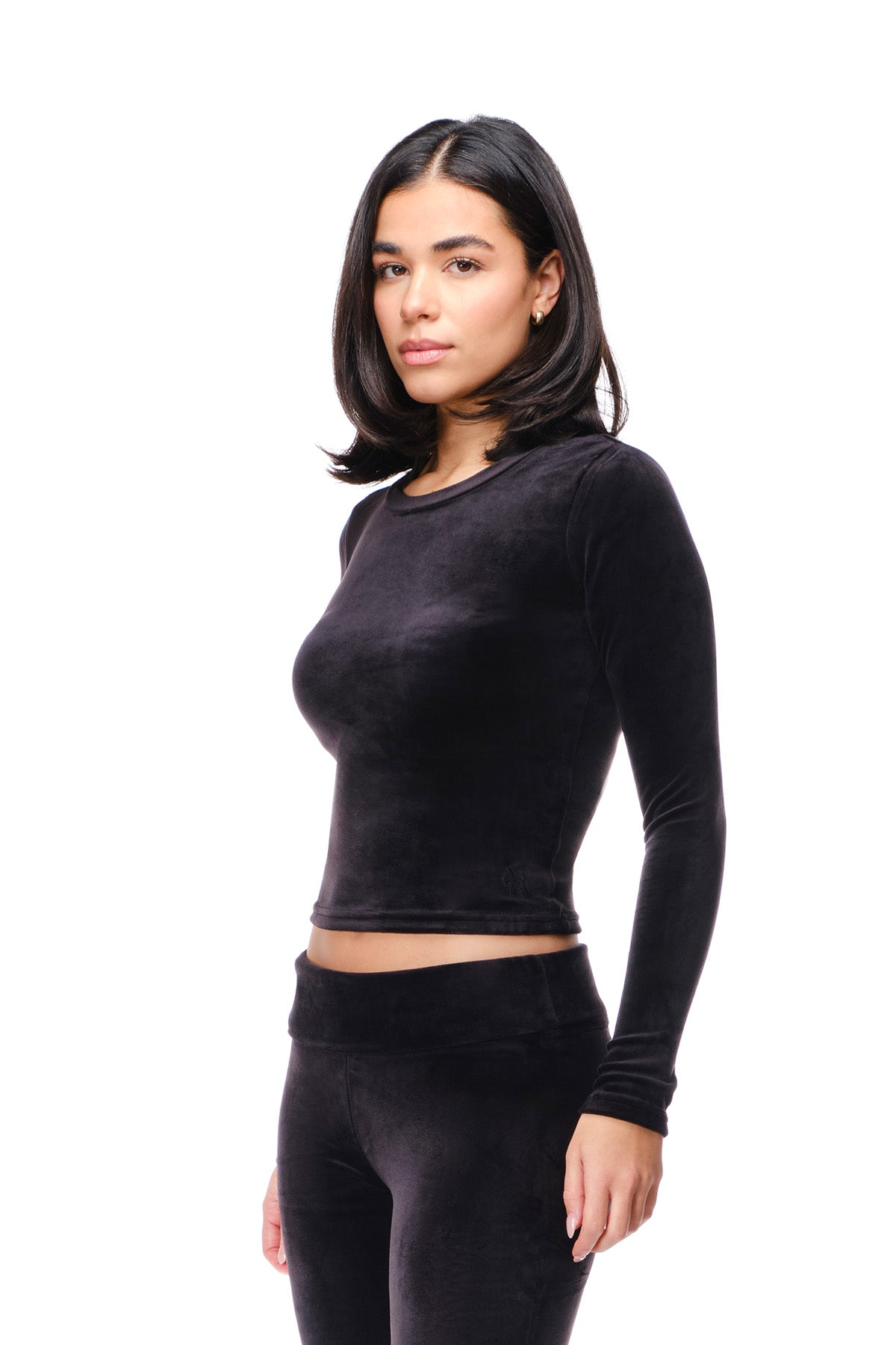 Rosa - Fitted Velour Longsleeve