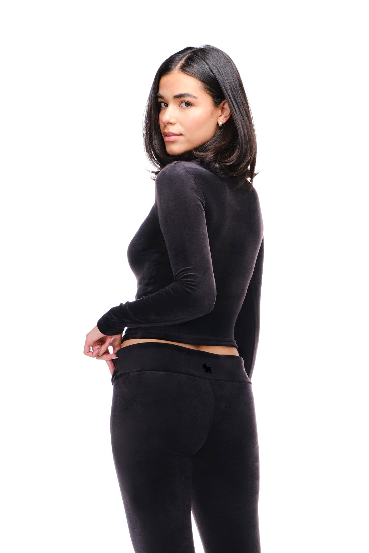 Rosa - Fitted Velour Longsleeve