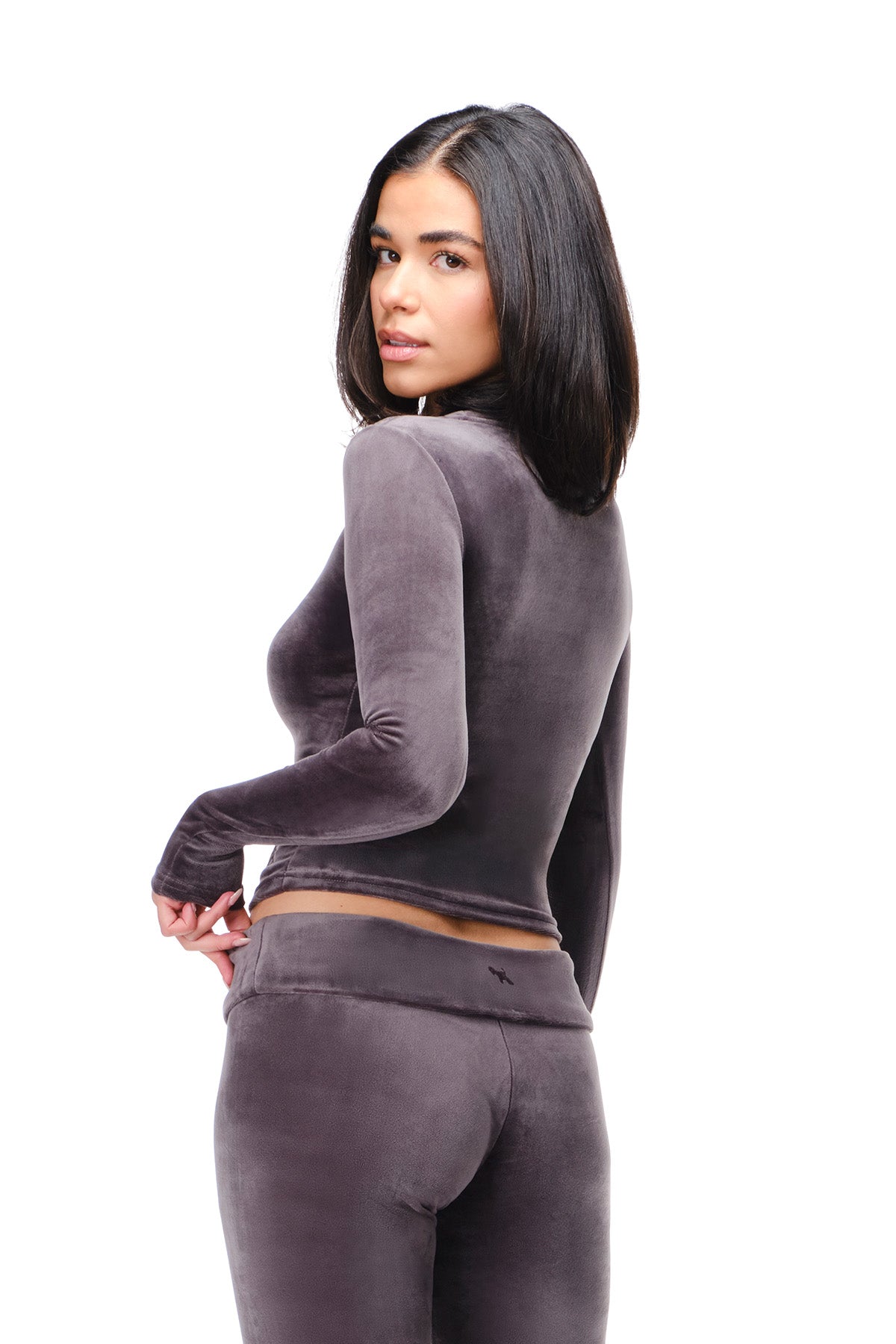 Rosa - Fitted Velour Longsleeve