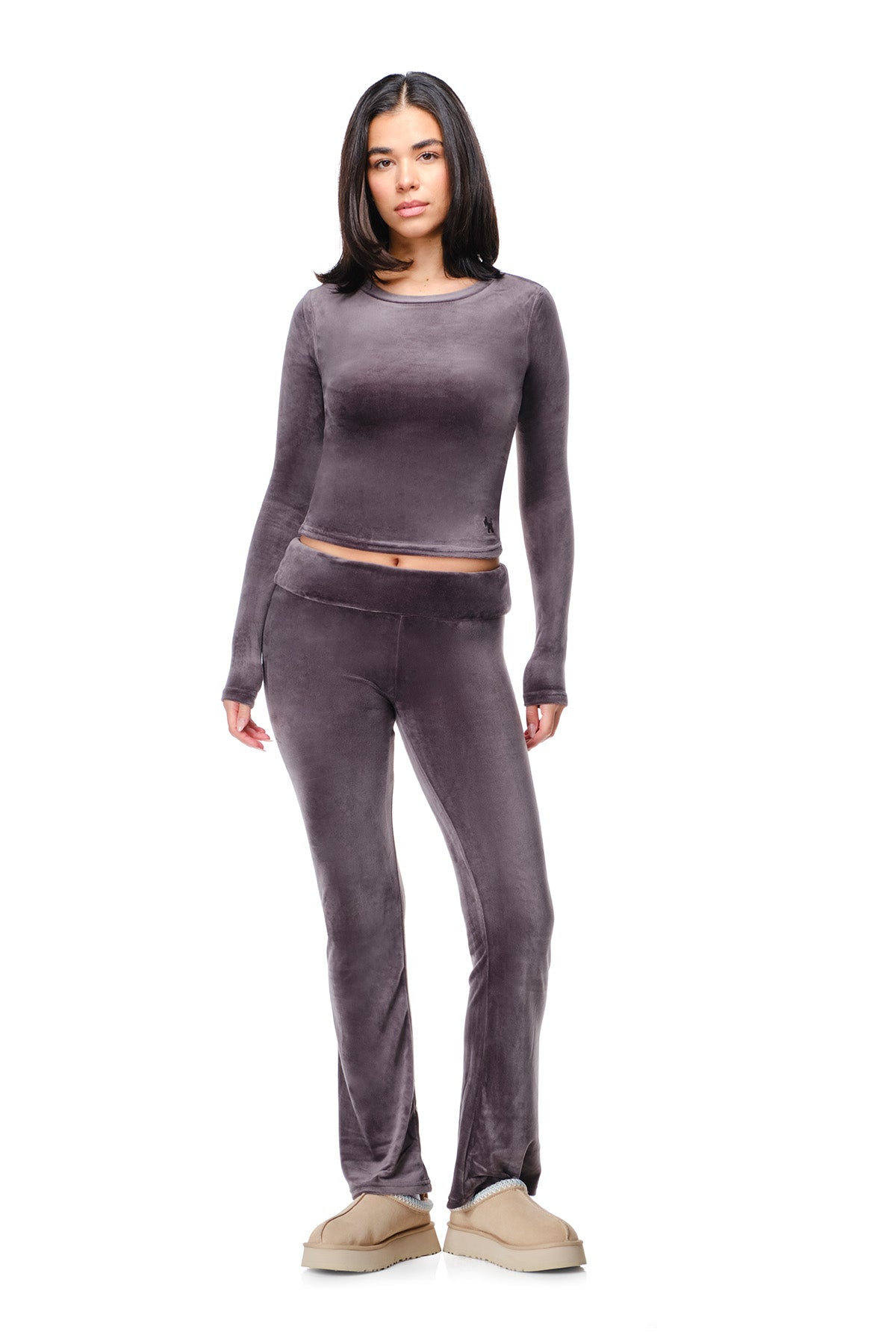Rosa - Fitted Velour Longsleeve