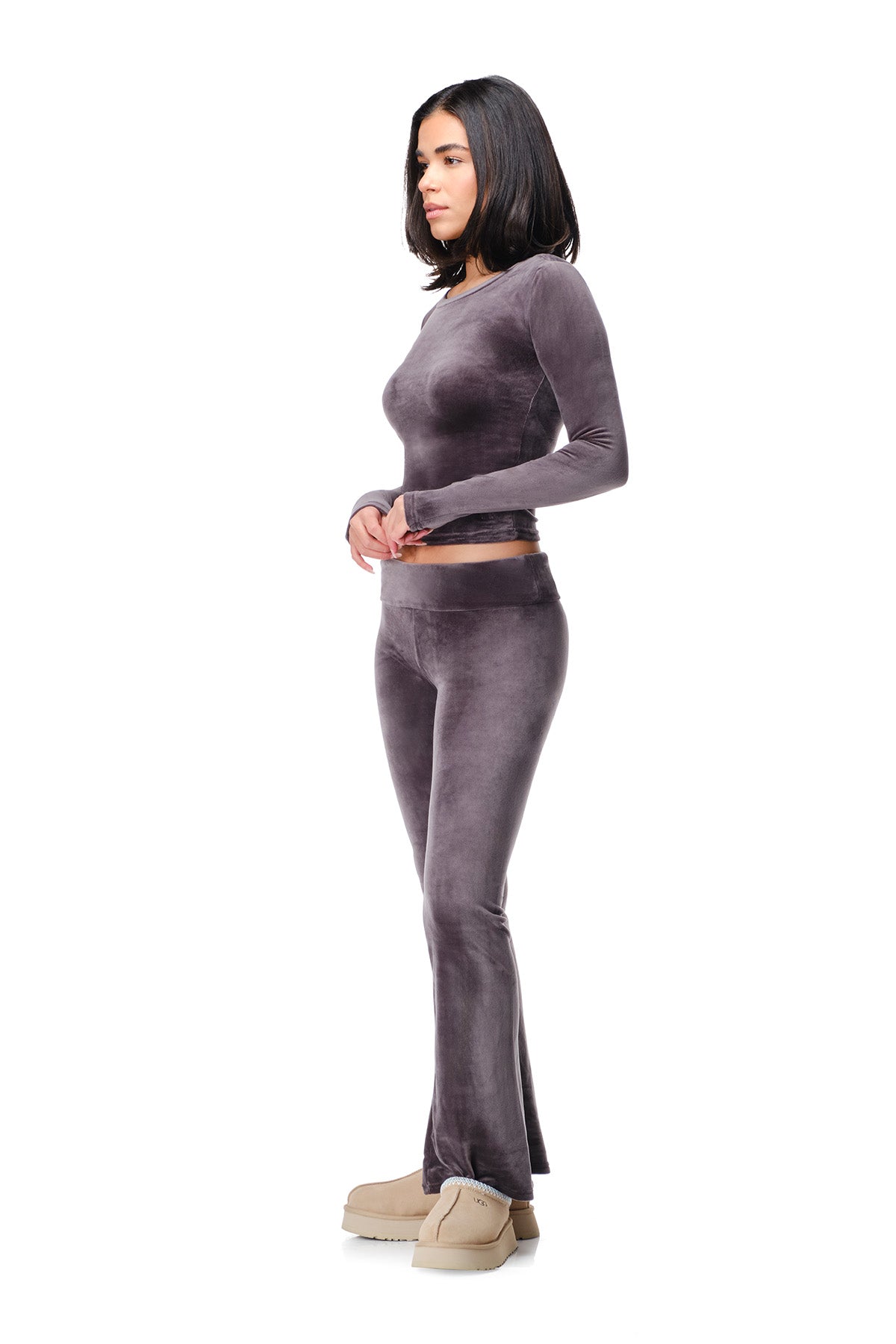 Wendy - Pantalon ajusté en velours