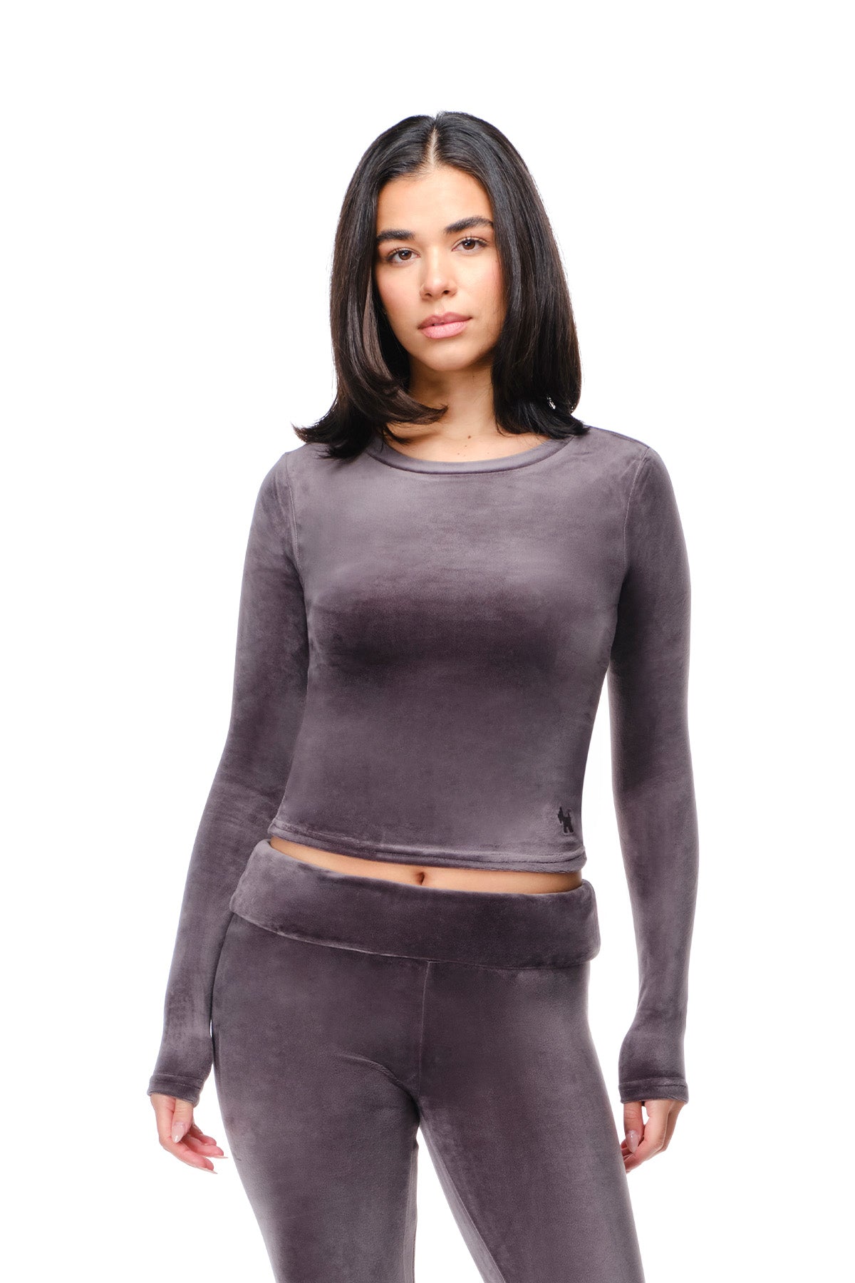 Rosa - Fitted Velour Longsleeve