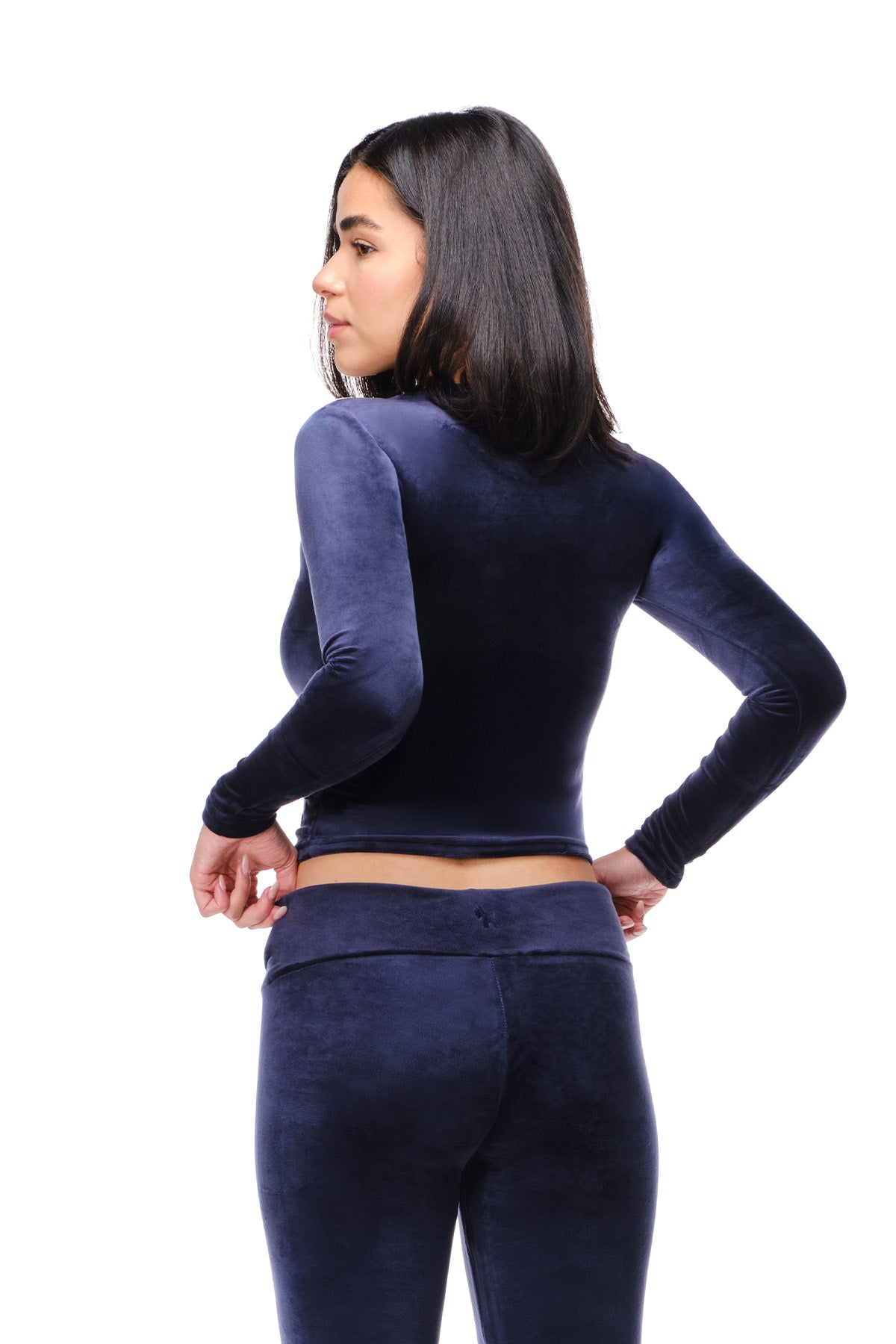 Rosa - Fitted Velour Longsleeve