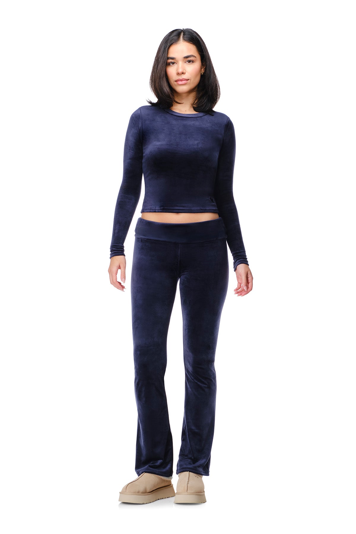 Rosa - Fitted Velour Longsleeve