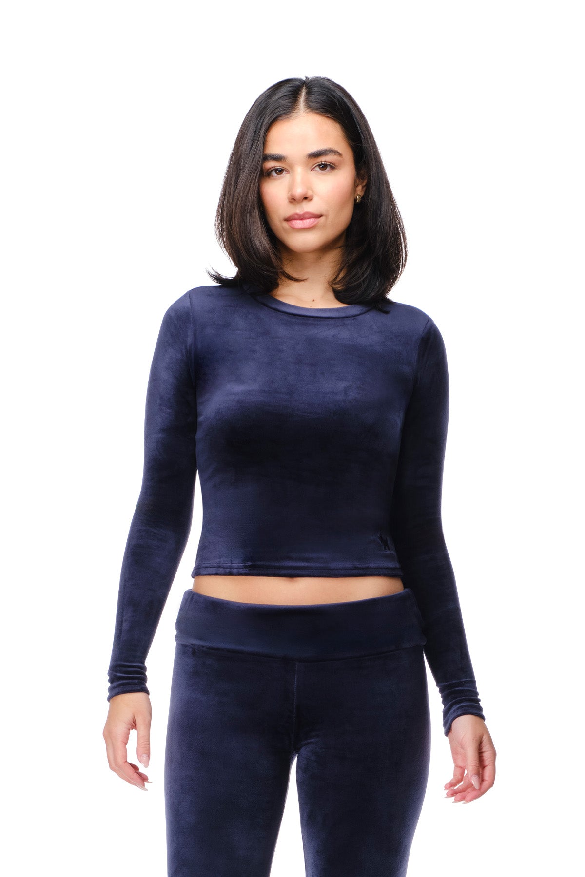 Rosa - Fitted Velour Longsleeve