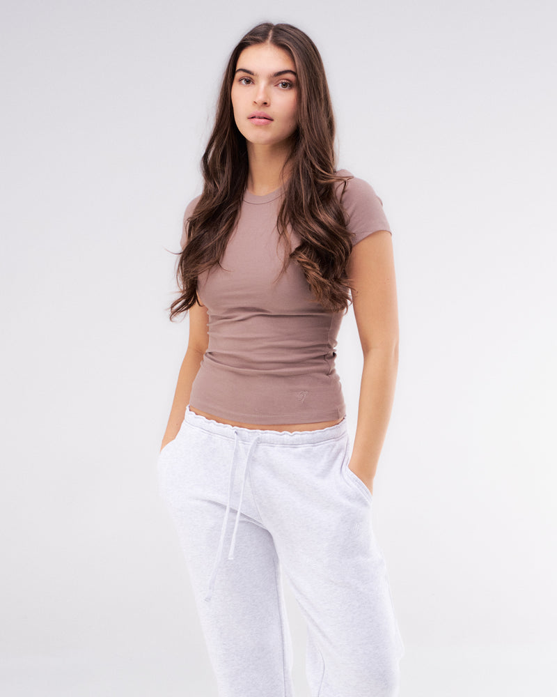 Elle - Fitted Short Sleeve Top