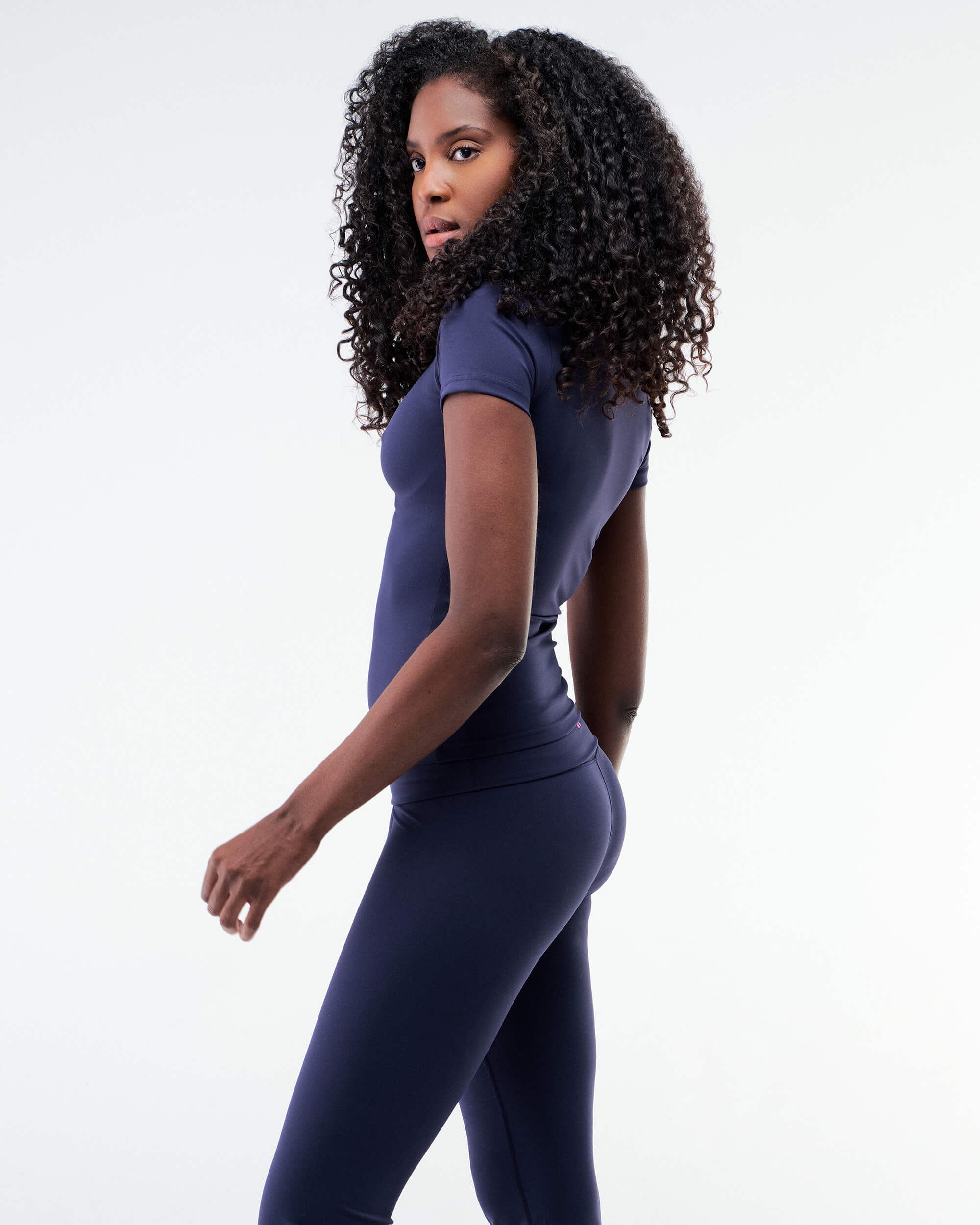 Ollie - Fitted Wide-Leg Pants with Fold-over Waistband