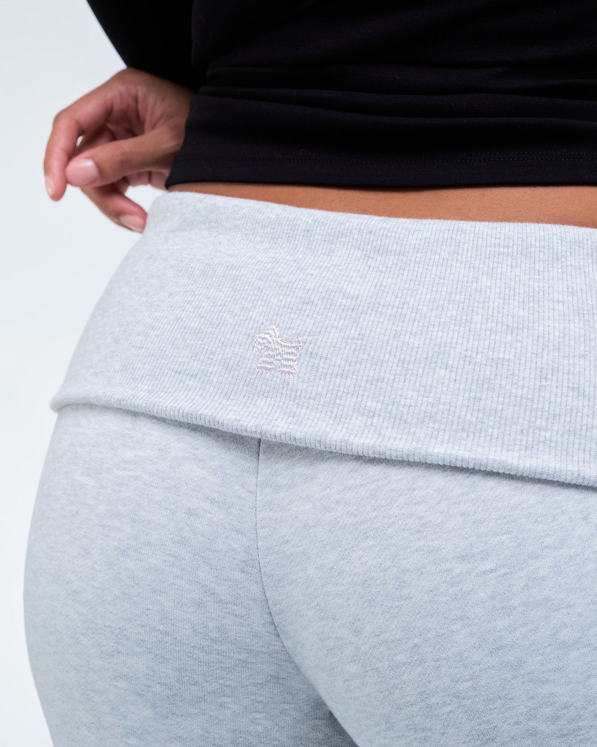 Naya - Low-Rise Loose Fit Pants with Fold-over Waistband