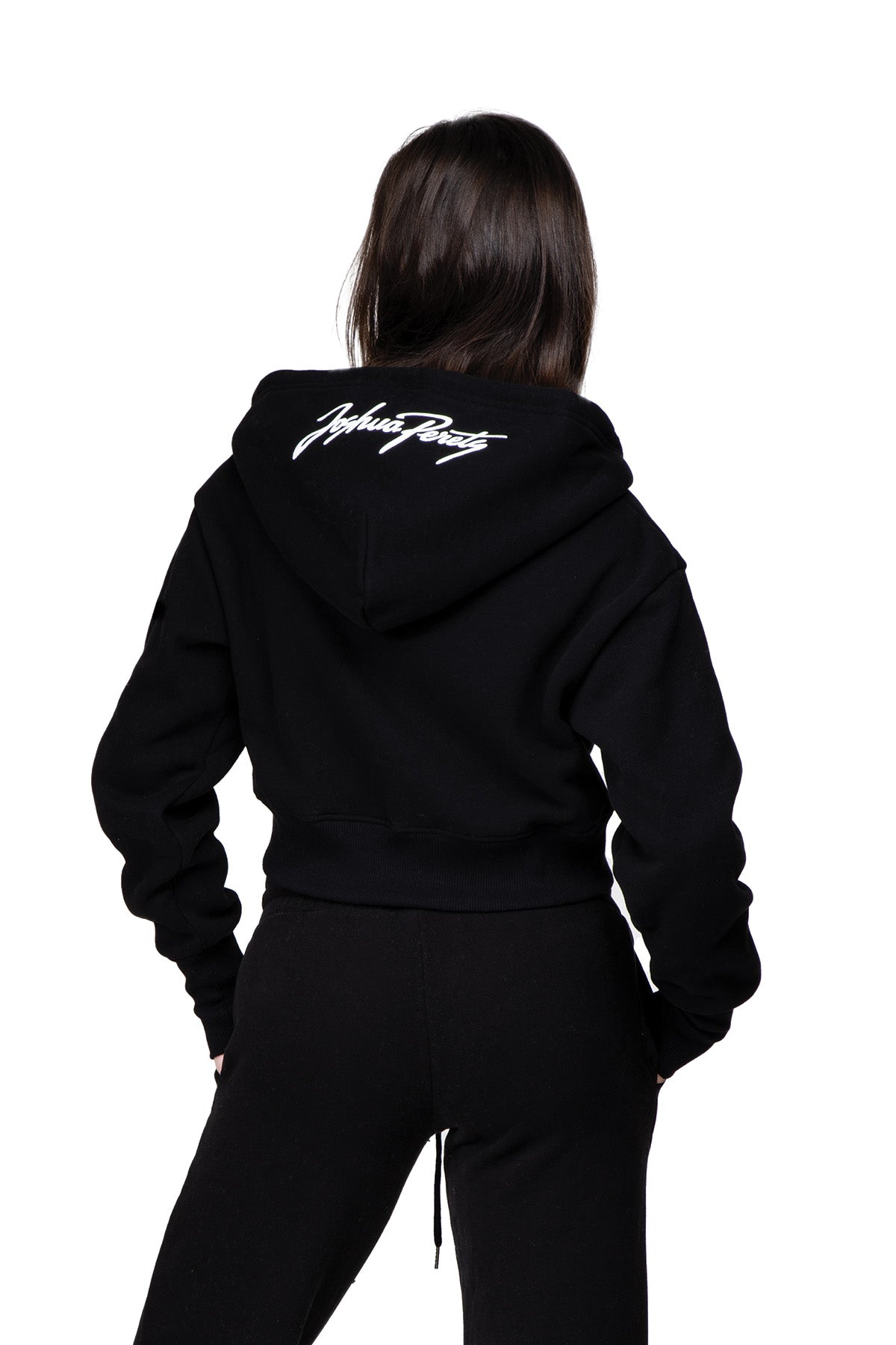 Liora - Relaxed Fit Cropped Zip-Up Hoodie