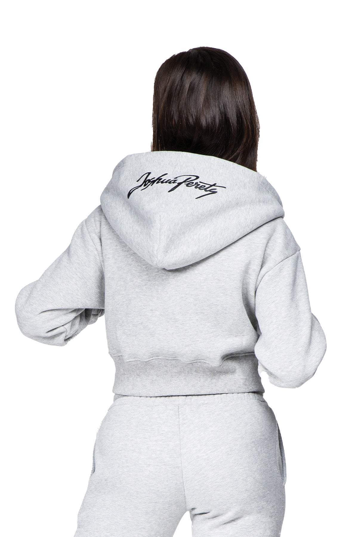 Liora - Relaxed Fit Cropped Zip-Up Hoodie