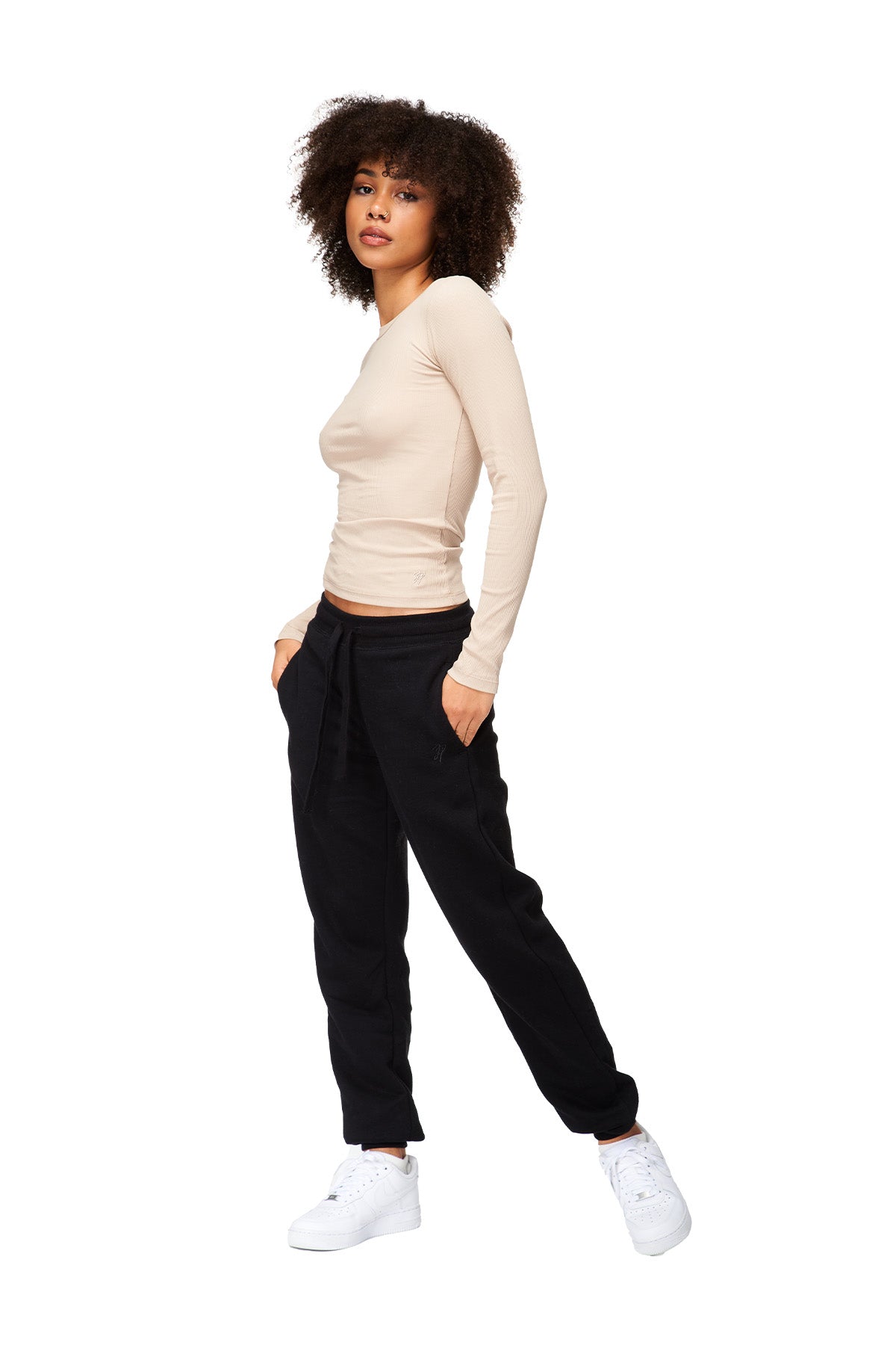 Minna - Long Sleeve Crew Neck Crop Top