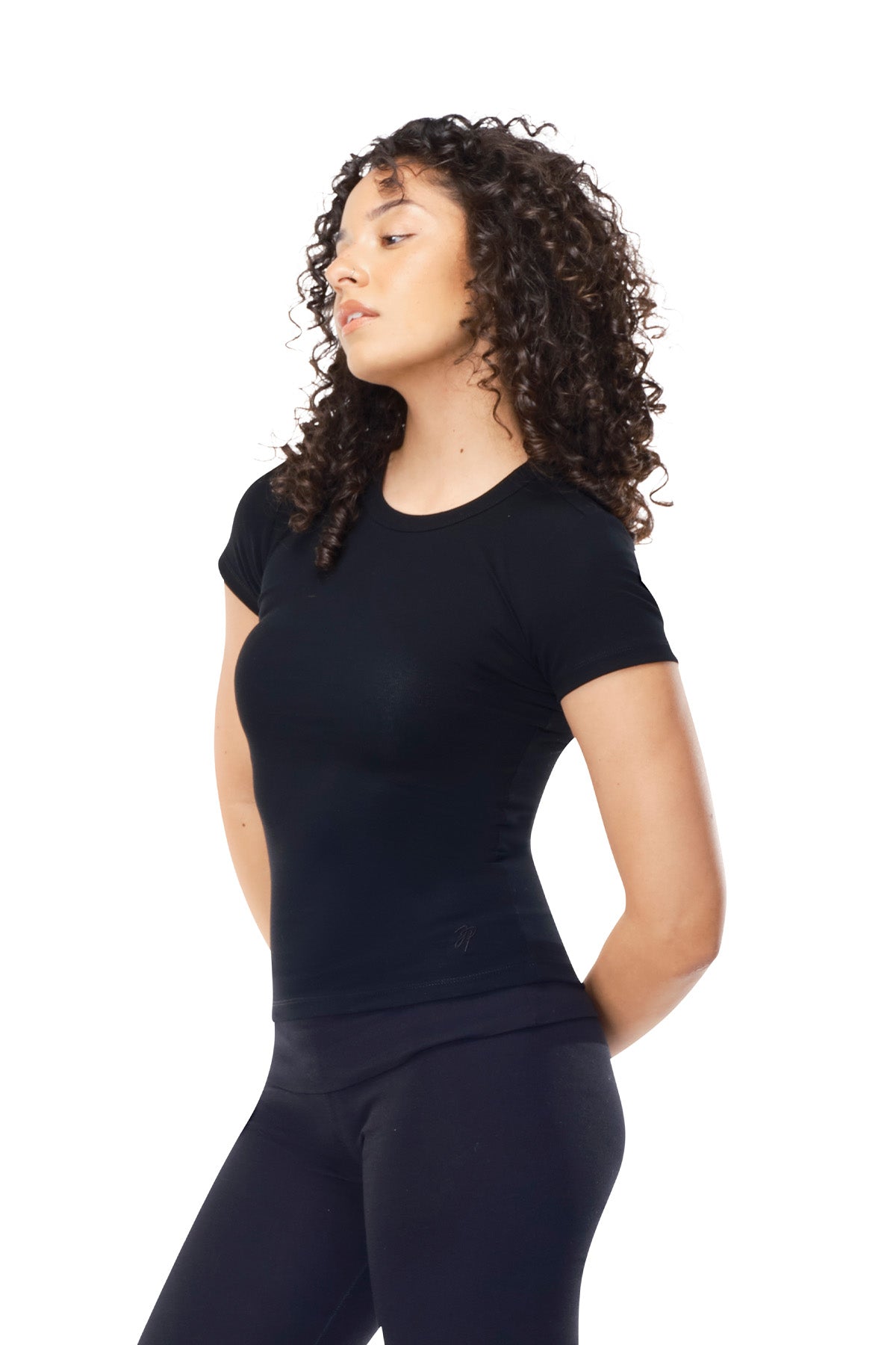 Elle - Fitted Short Sleeve Top