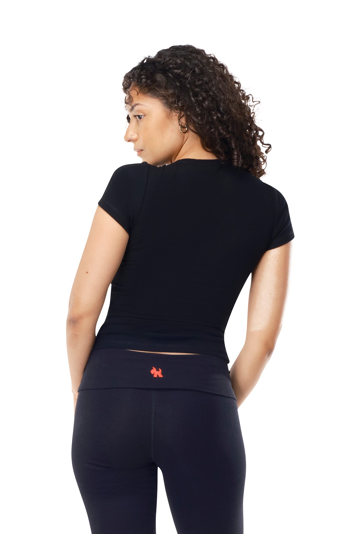 Elle - Fitted Short Sleeve Top