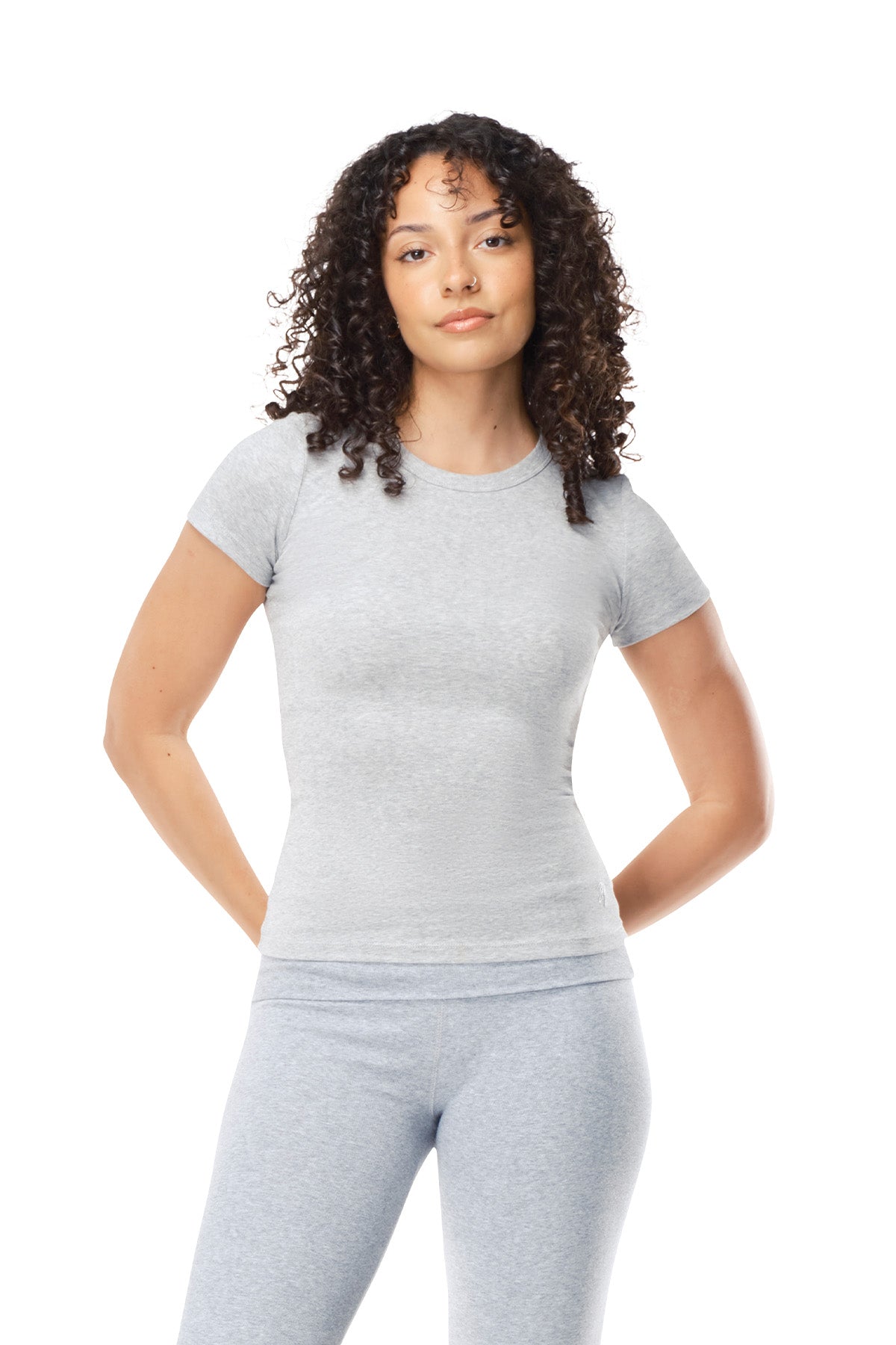 Elle - Fitted Short Sleeve Top