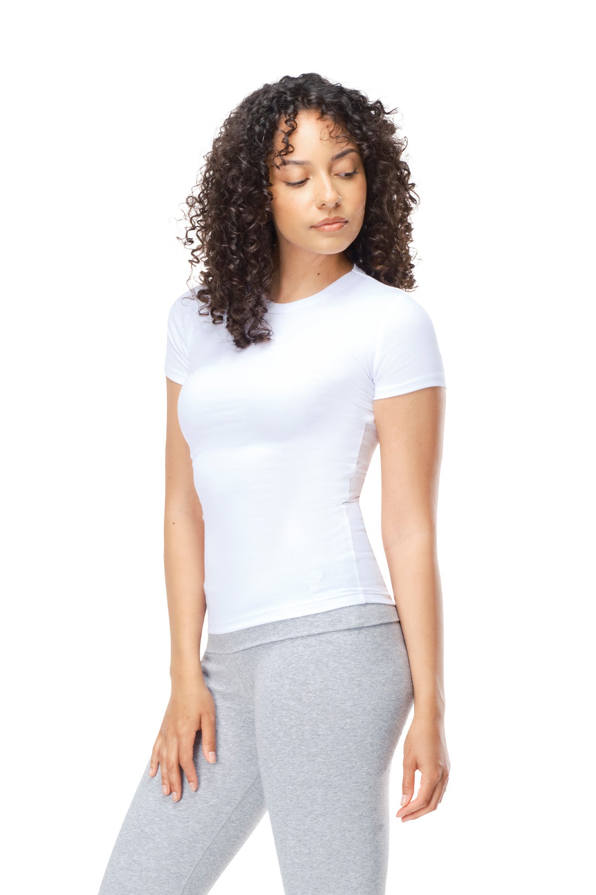 Elle - Fitted Short Sleeve Top