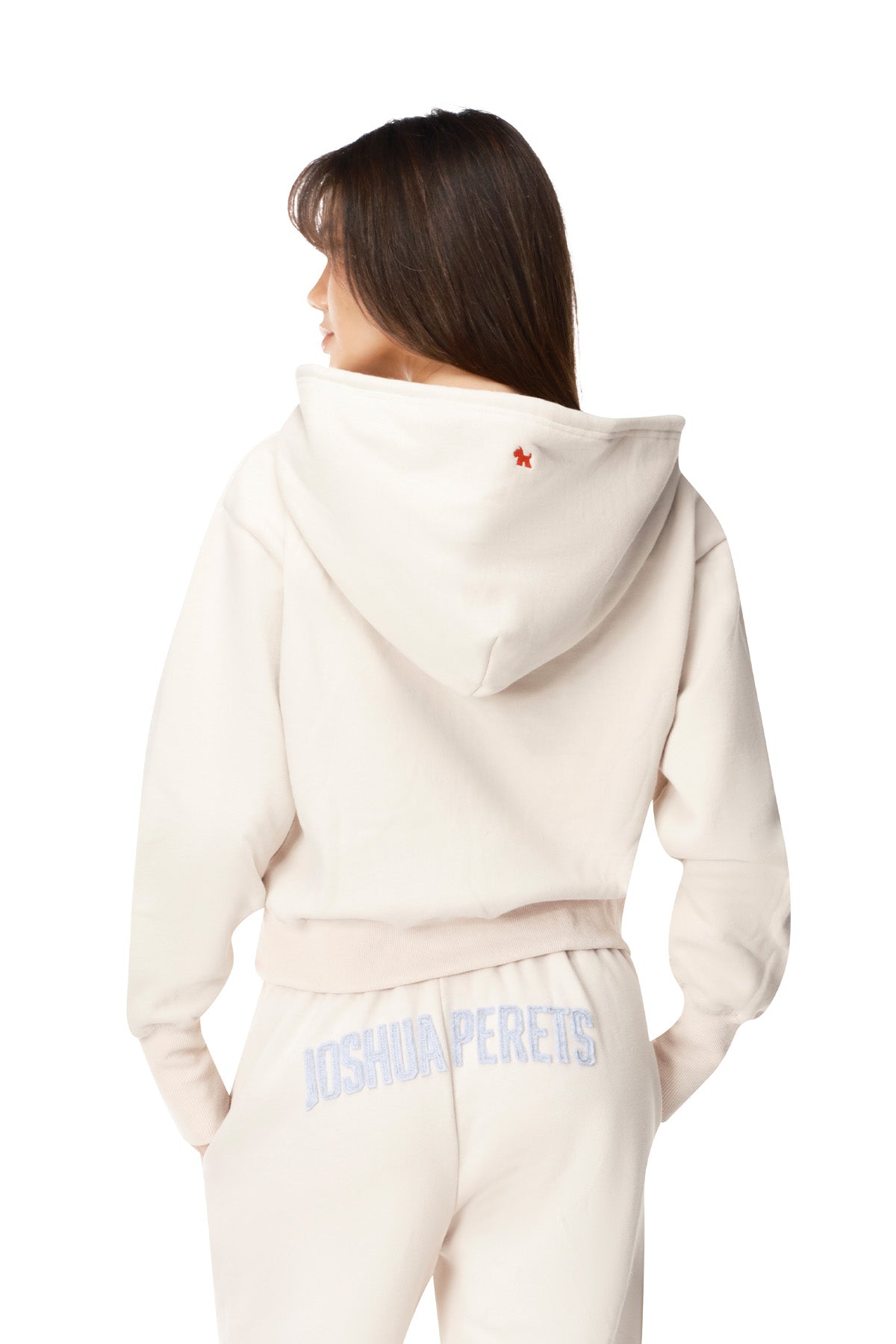 Paula - Semi Fitted Crop Zip Hoodie