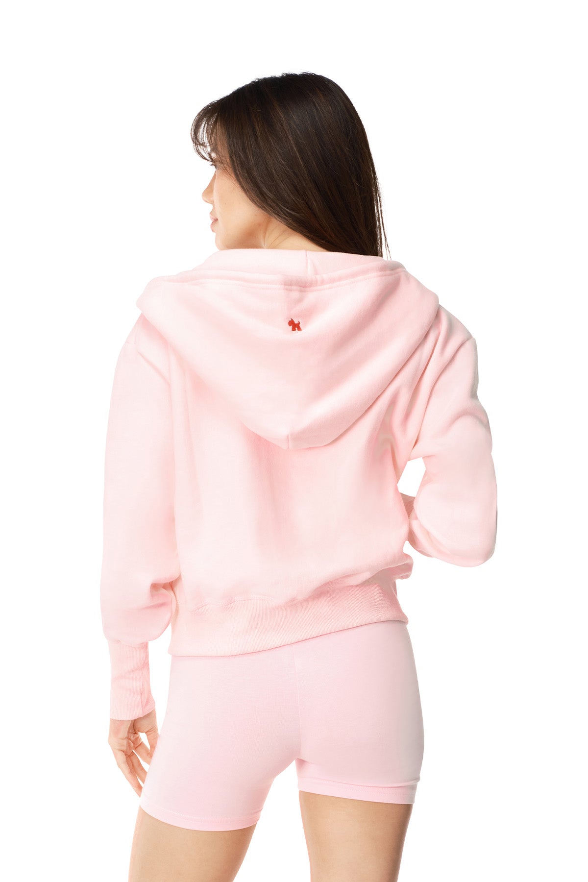 Paula - Semi Fitted Crop Zip Hoodie