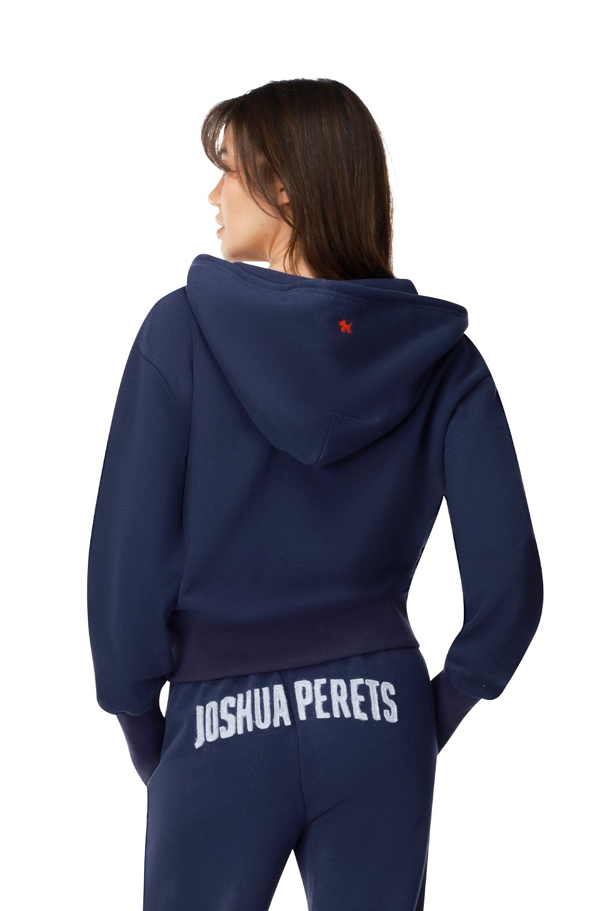 Paula - Semi Fitted Crop Zip Hoodie