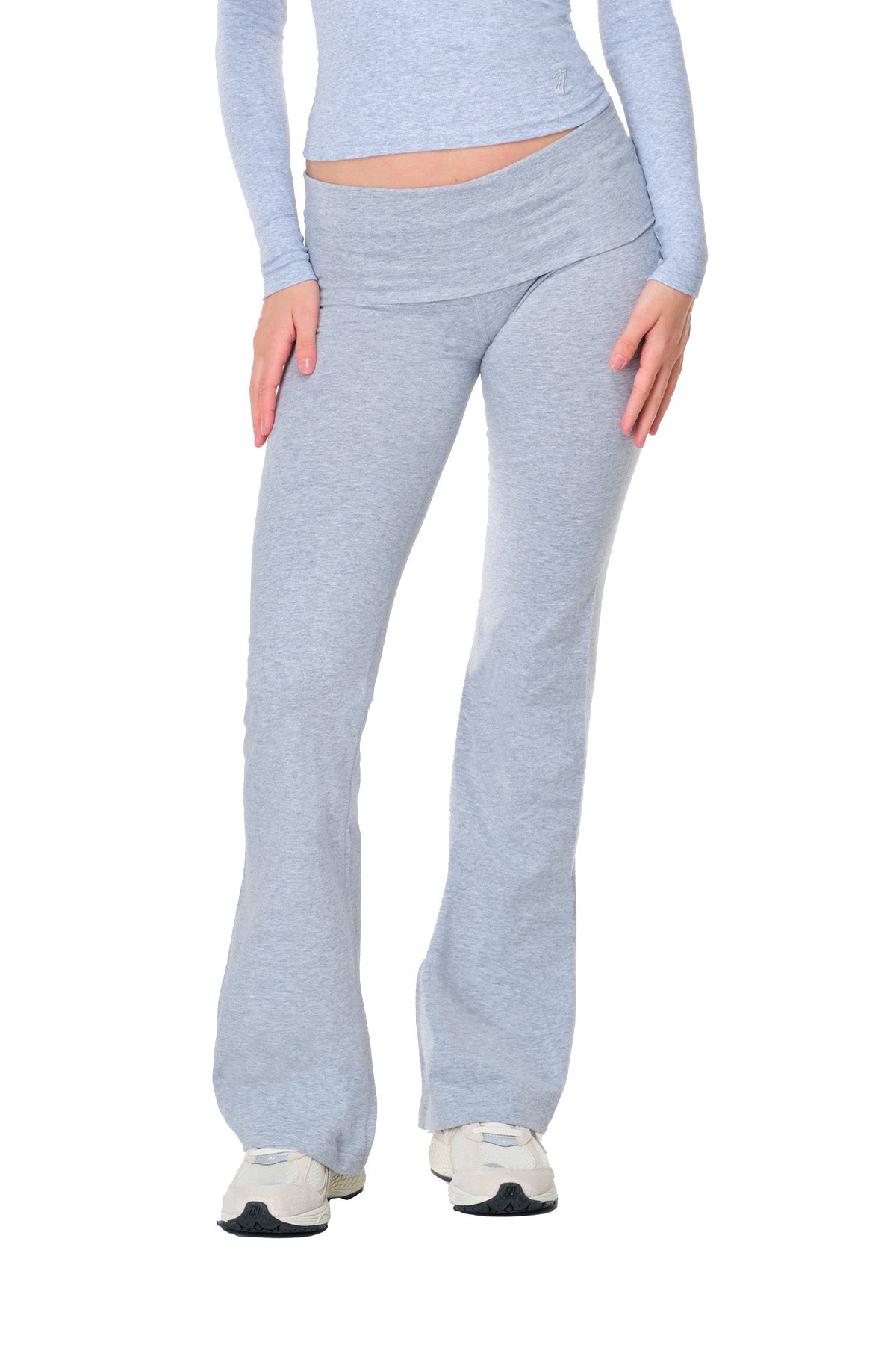 36 Long Inseam Cotton Spandex Flare Yoga Pants
