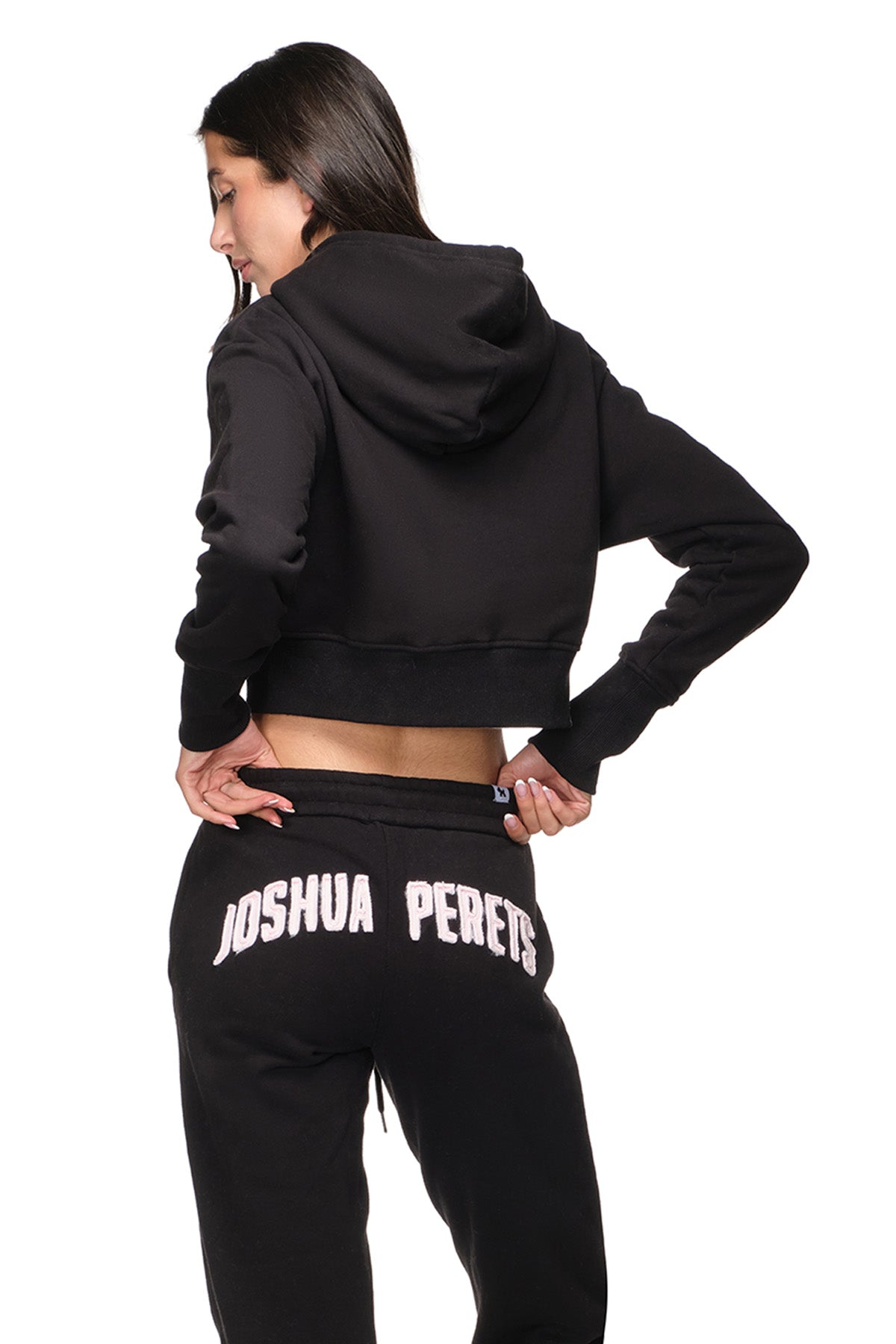 Ari - Semi-Fitted Cropped Zip-up Hoodie