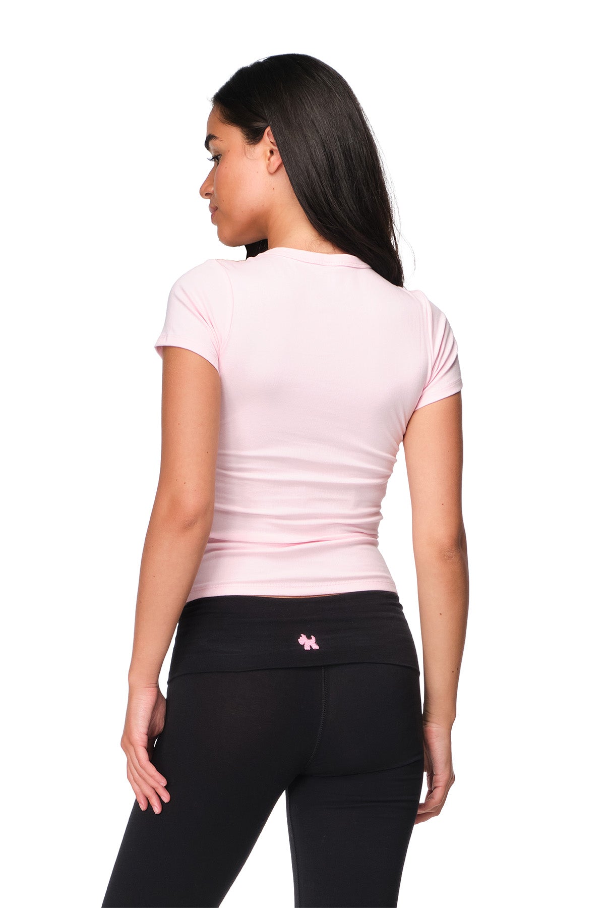 Elle - Fitted Short Sleeve Top