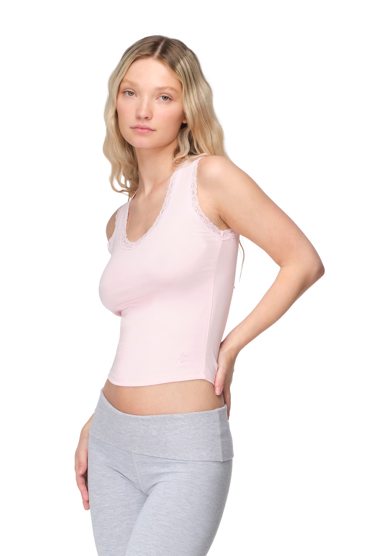Karla - Fitted V-Neck Sleeveless Top