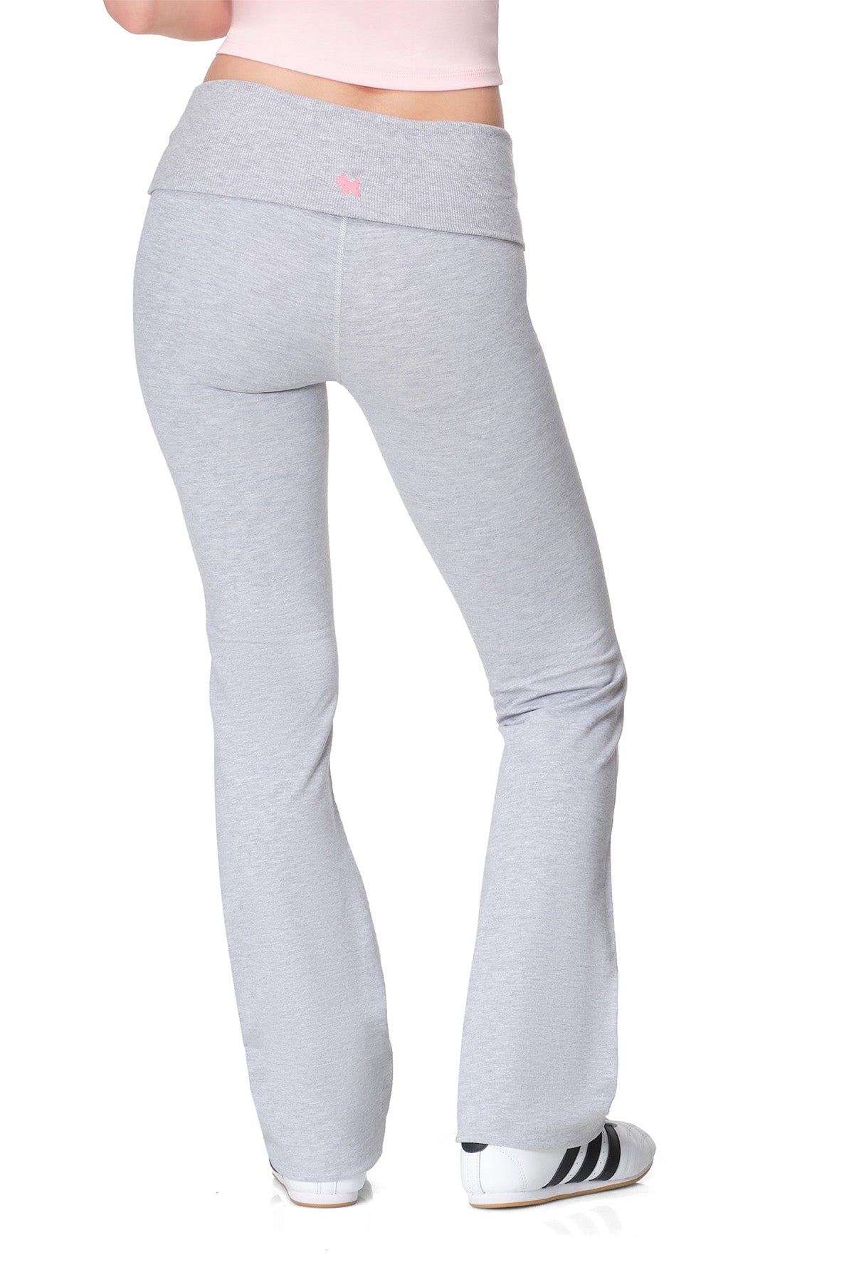 Parker - Fitted Flare Pants with Fold-over Waistband