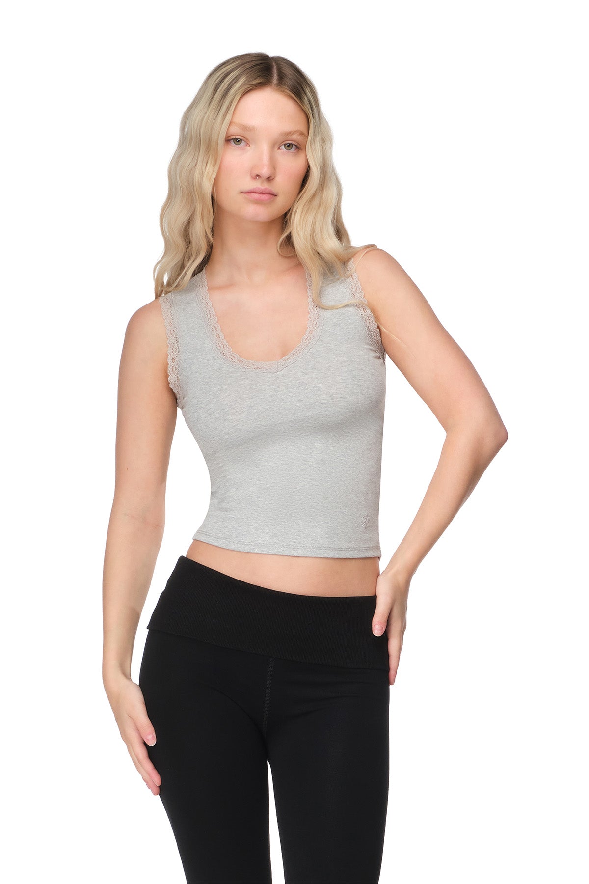 Karla - Fitted V-Neck Sleeveless Top
