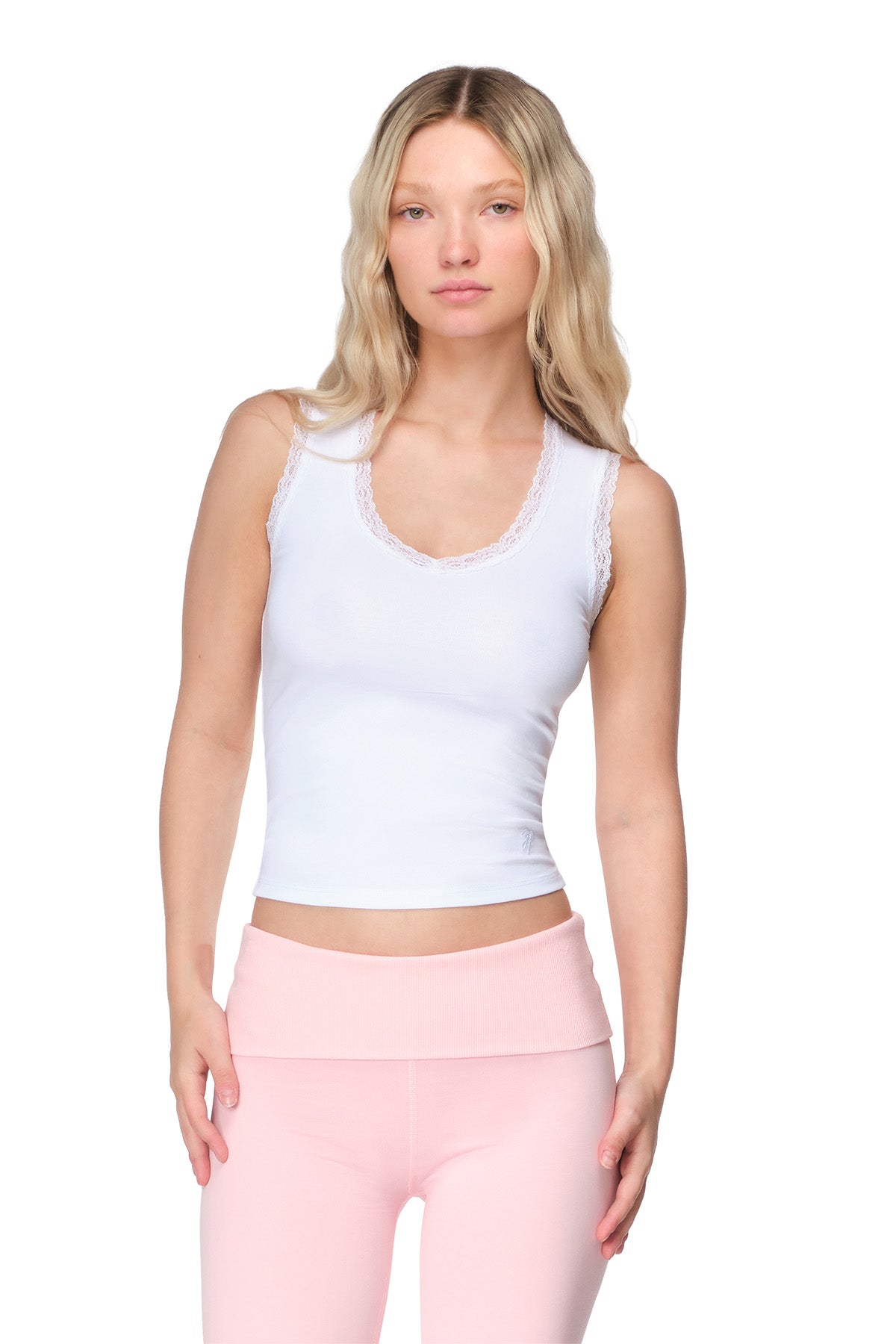 Karla - Fitted V-Neck Sleeveless Top