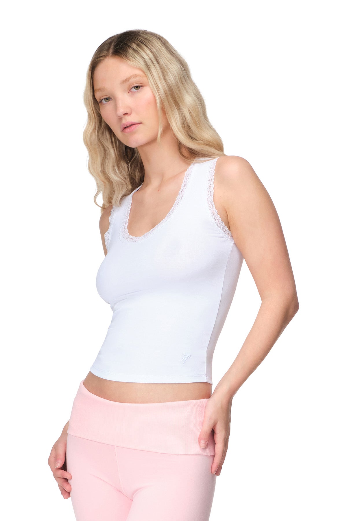 Karla - Fitted V-Neck Sleeveless Top