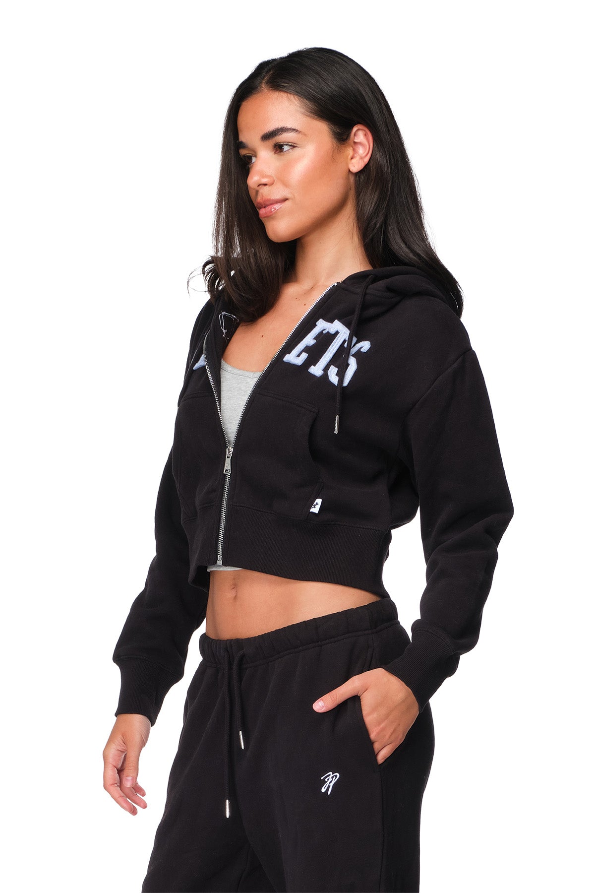 Lyra - Relaxed-Fit Cropped Zip-Up Hoodie
