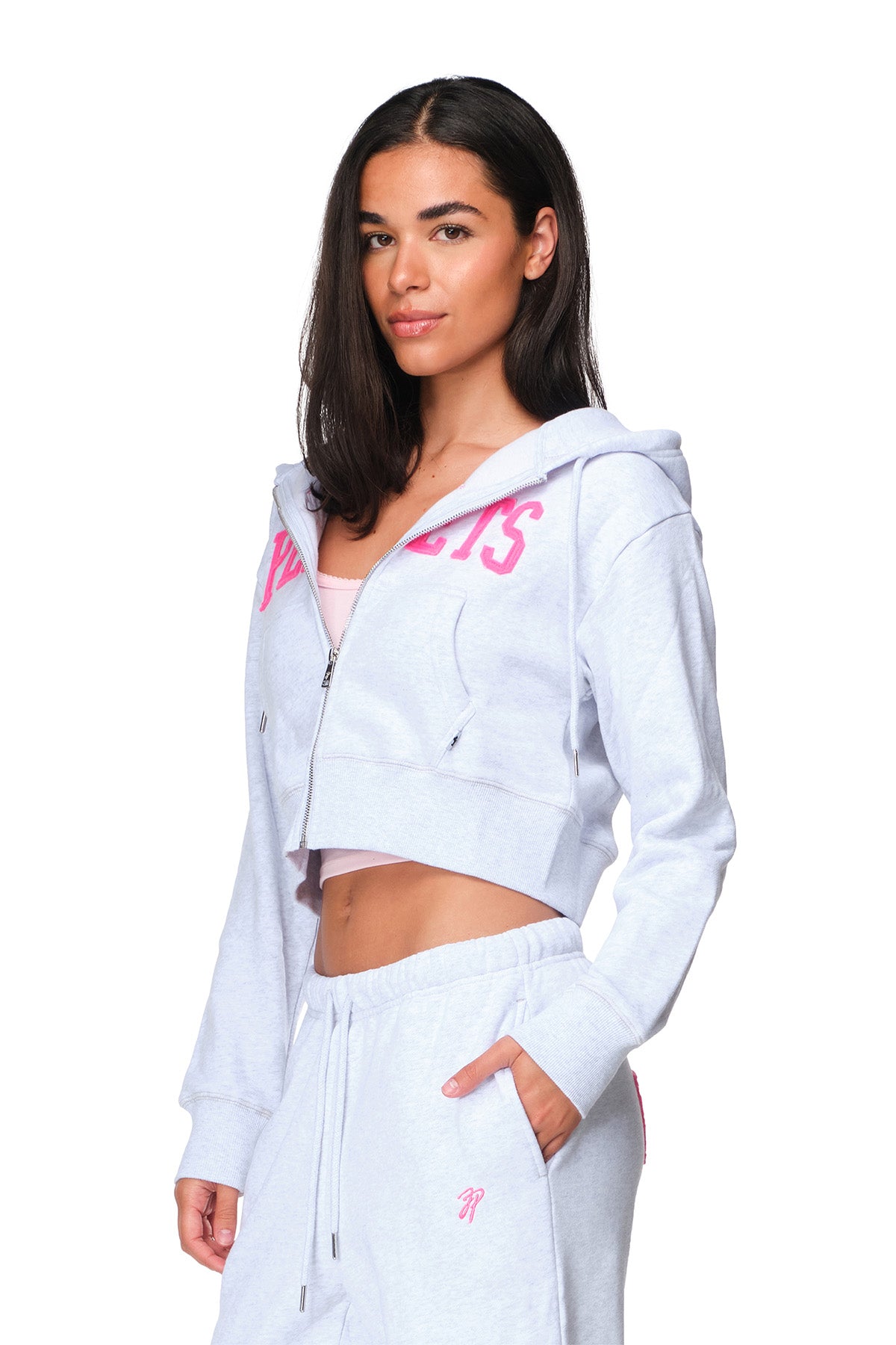 Lyra - Relaxed-Fit Cropped Zip-Up Hoodie