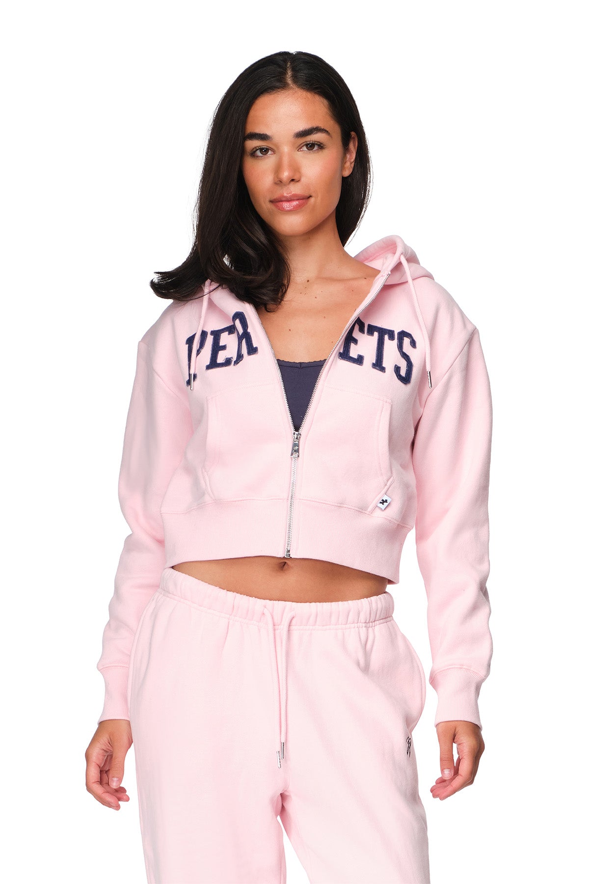 Lyra - Relaxed-Fit Cropped Zip-Up Hoodie