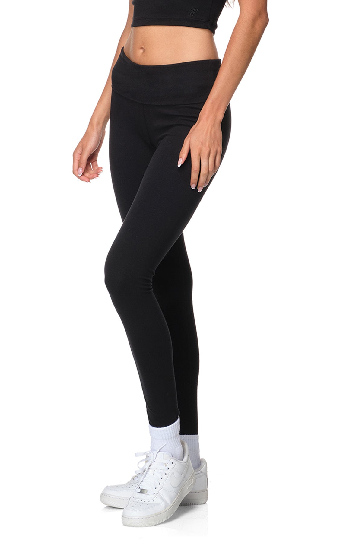 Teagan - Fitted Leggings with Fold-over Waistband
