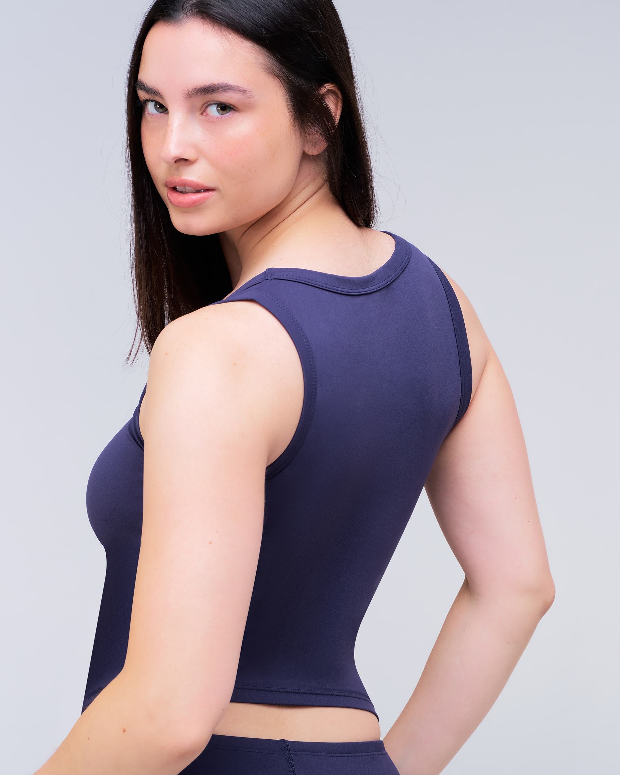 Anais - Fitted Scoop Neck Tank Top