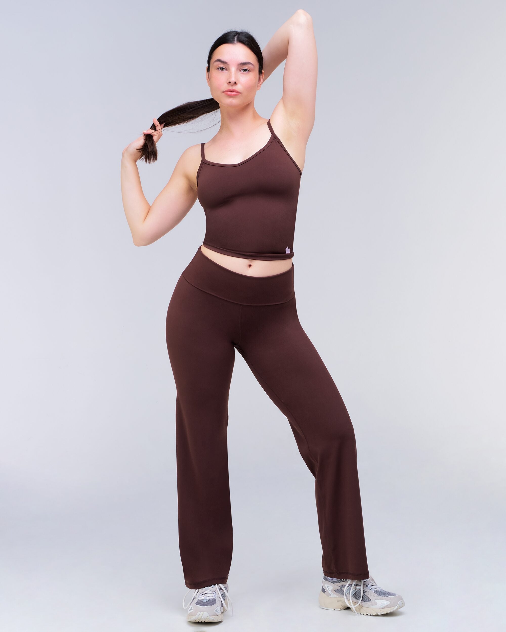 Canly Fitted V-Neck Camisole in Auburn - front