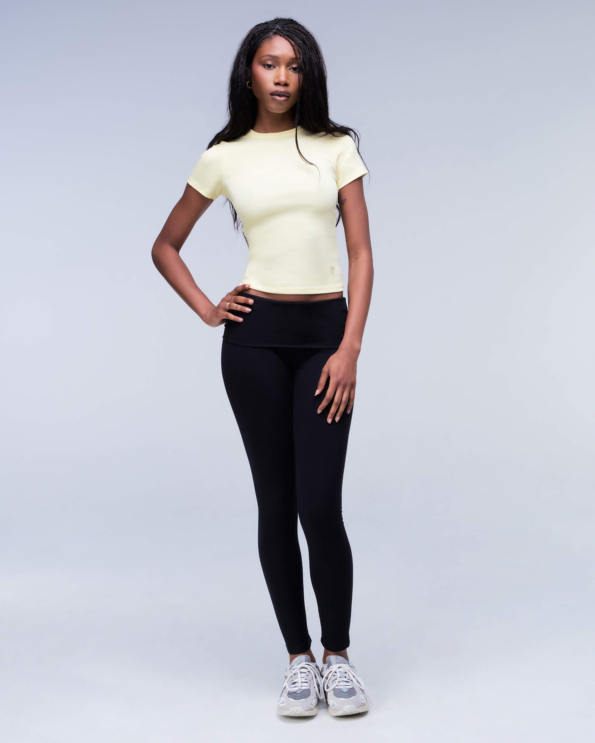Elle - Fitted Short Sleeve Top