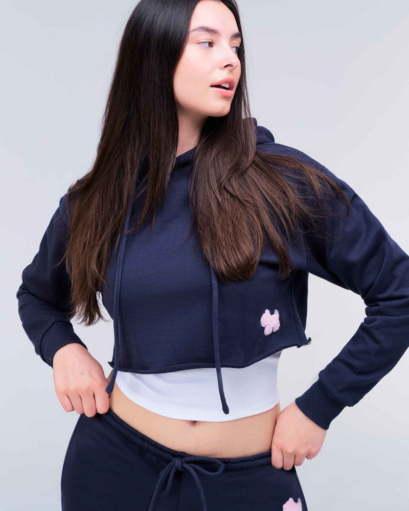 Karina Semi-Fitted Cropped Pullover Hoodie
