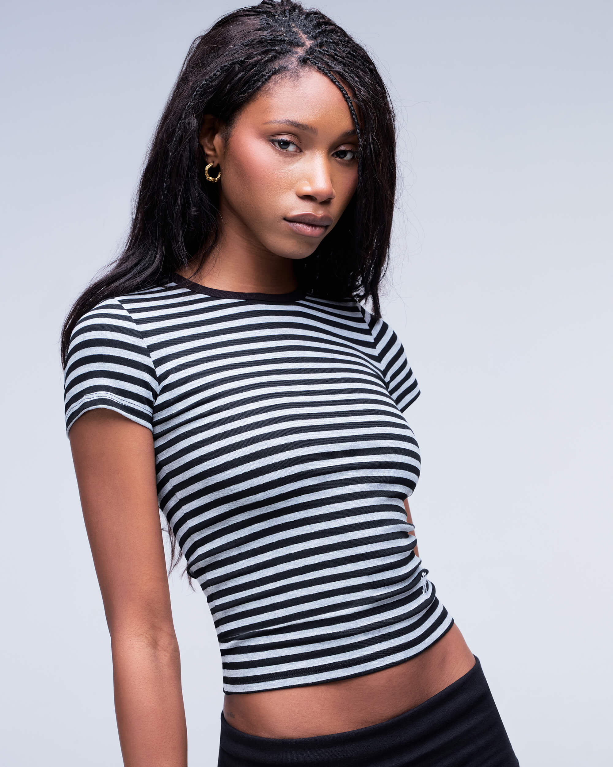 Lucia - T-shirt ajusté à col rond