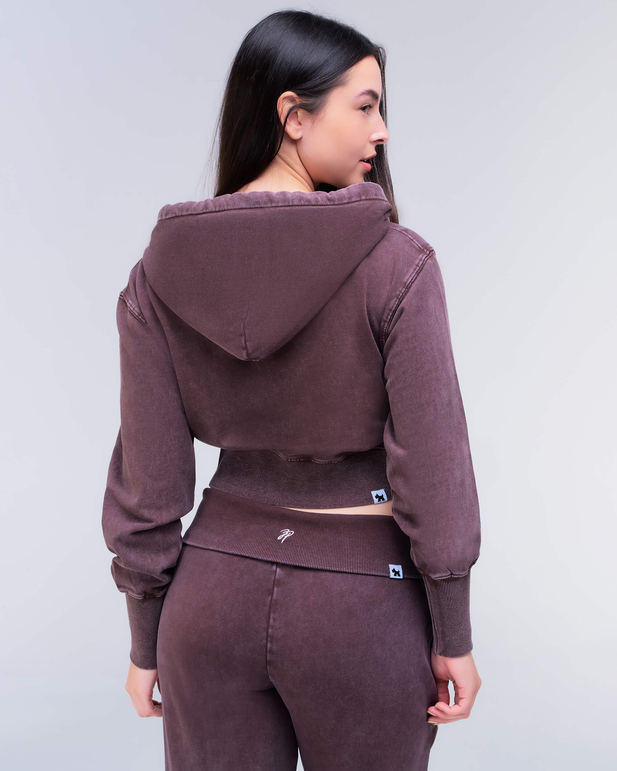 Maya - Semi-Relaxed Cropped Zip-up Hoodie