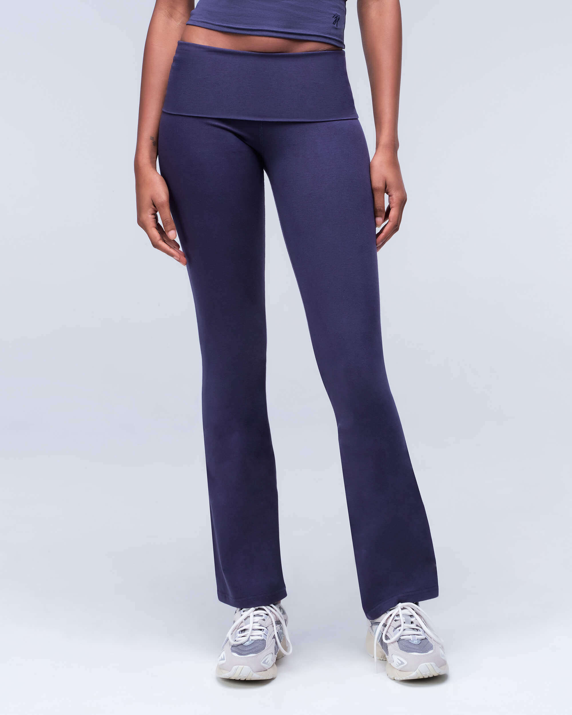 Tally - Pantalon retourné évasé