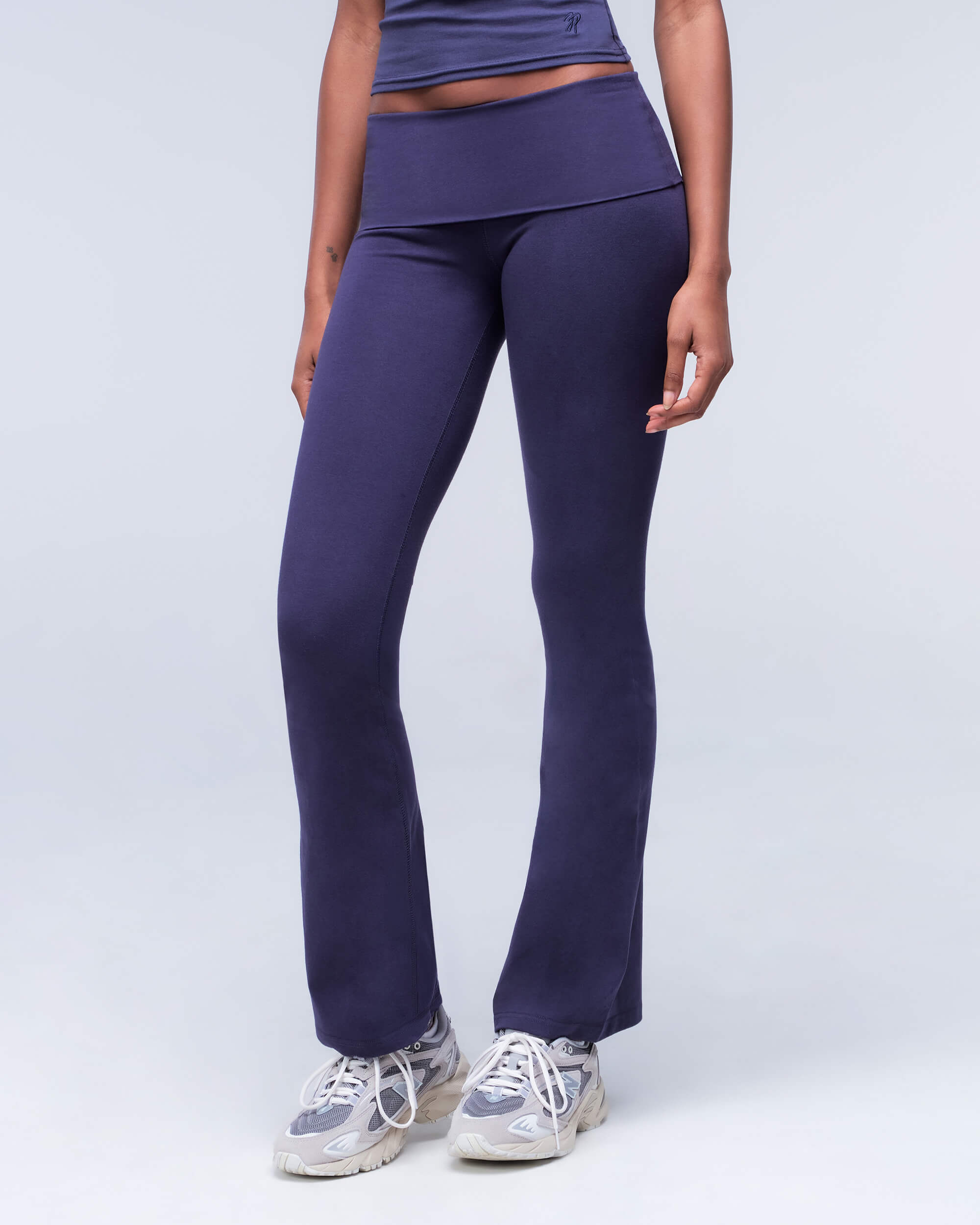 Tally - Pantalon retourné évasé