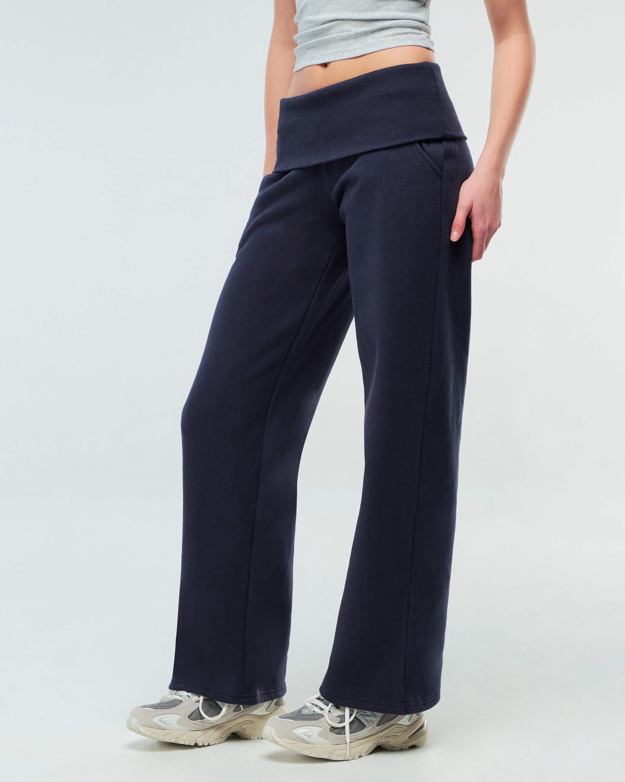 Naya - Pantalon ample taille basse à taille repliable